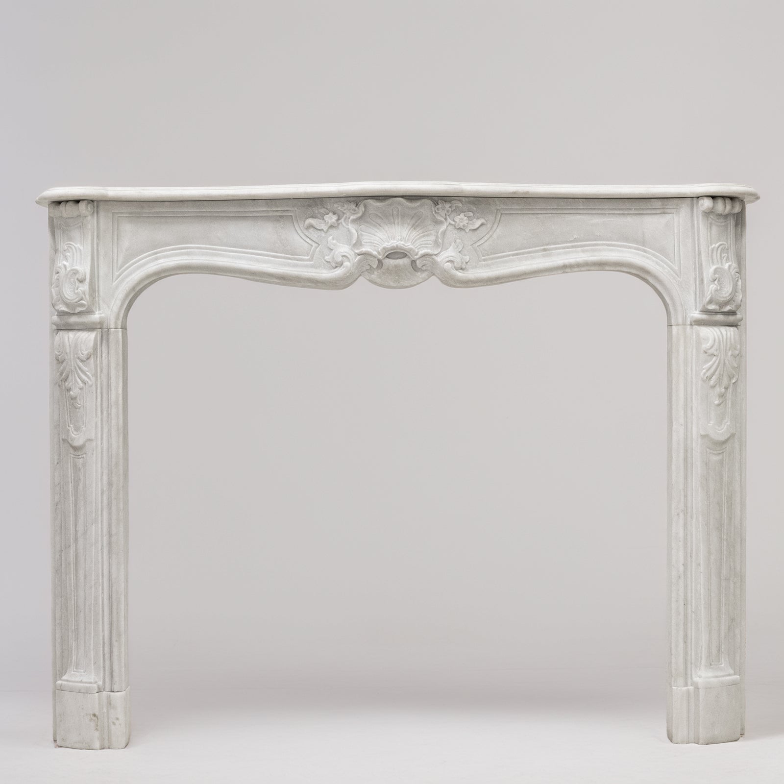 Antique Louis XV French Style Statuary Marble Fireplace | The Architectural Forum