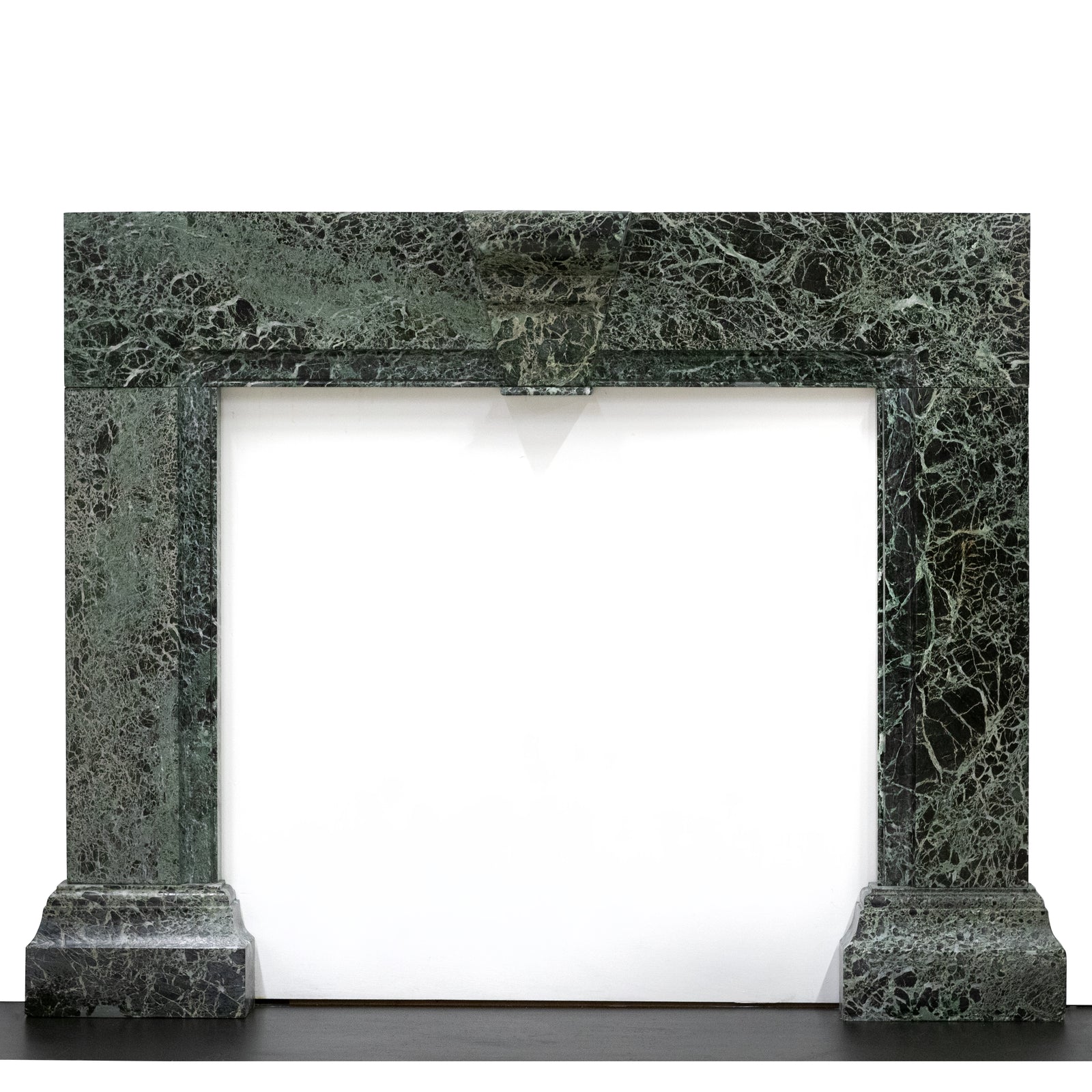 Large Green Verde Marble Fireplace Surround | The Architectural Forum