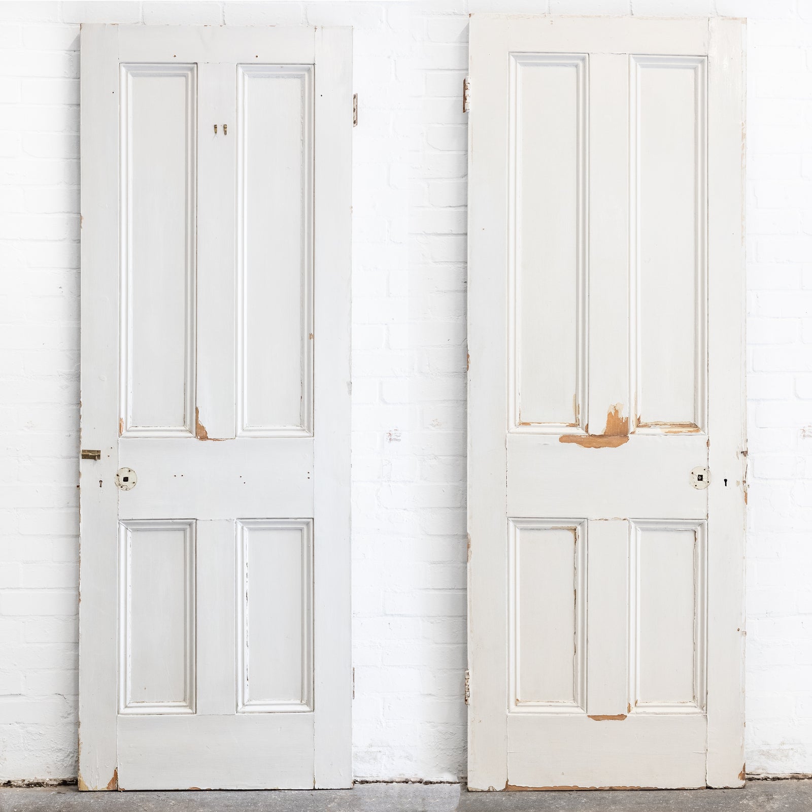 Antique Reclaimed Victorian 4 Panel Door - 211.5cm x 75.5cm | The Architectural Forum