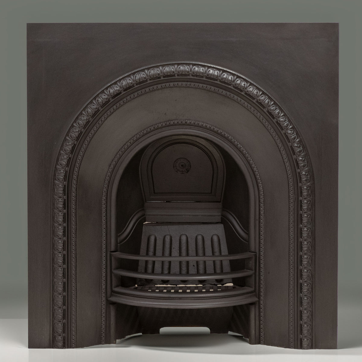 Antique Cast Iron Arched Fireplace Insert