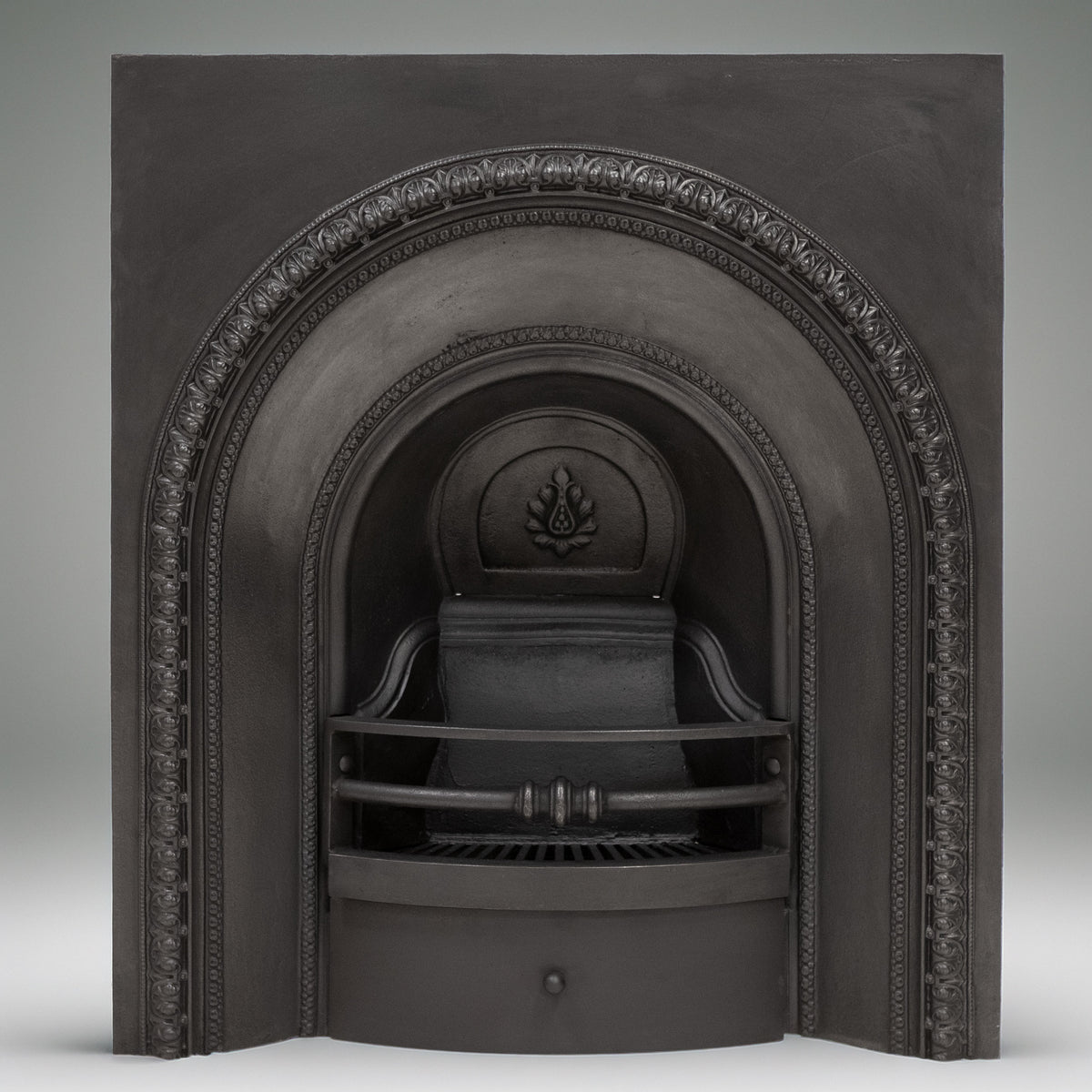 Antique Cast Iron Arched Fireplace Insert