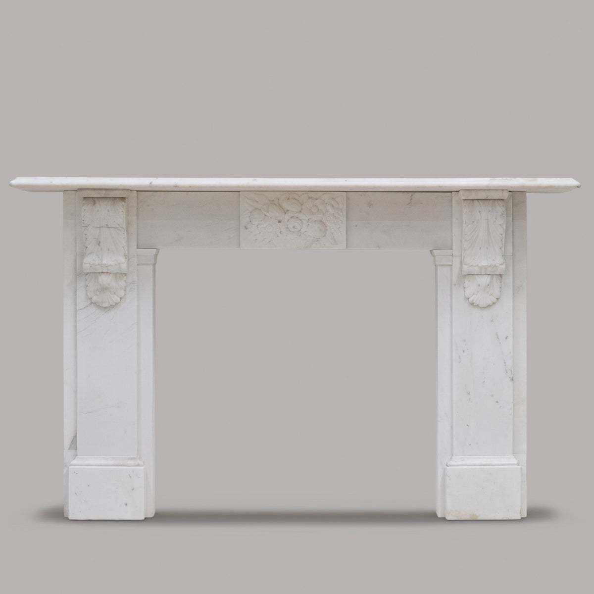 Antique Victorian Marble Surround with Ornate Carved Corbels | The Architectural Forum