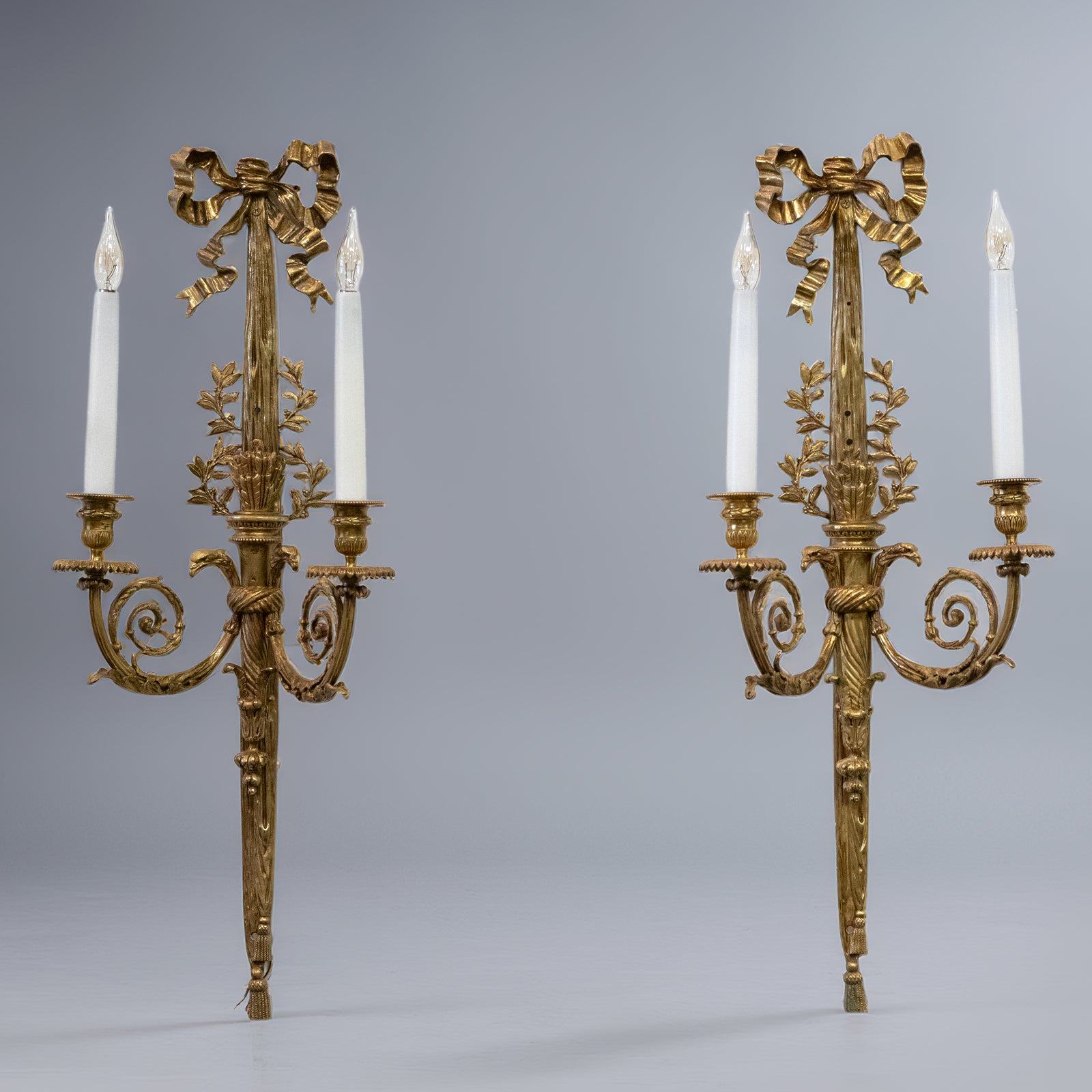 Pair of Antique Gilt Ormolu Wall Sconces | 19th Century Wall Lights | The Architectural Forum