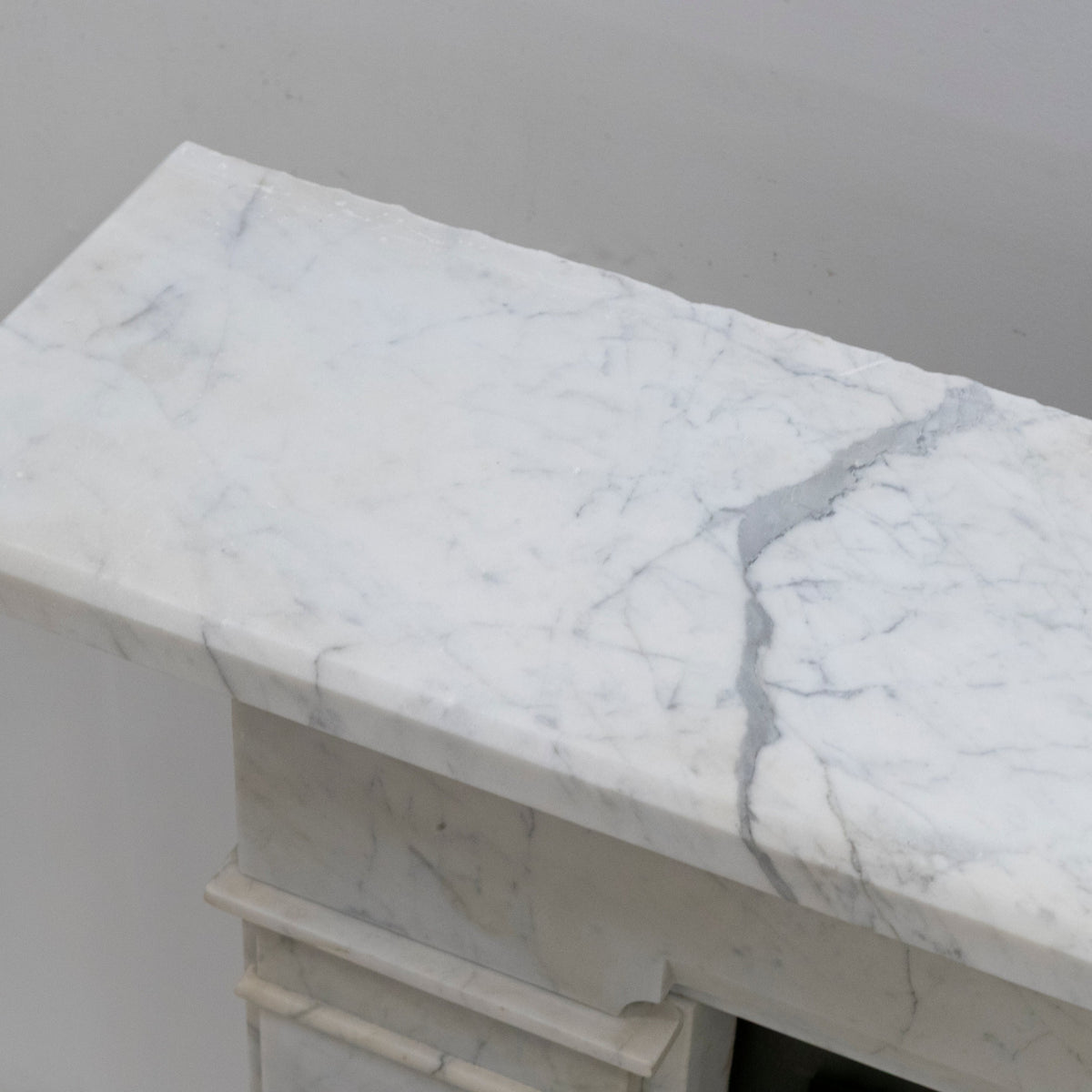 Antique Late Gerogian Early Victorian Carrara Marble Fireplace Surround | The Architectural Forum