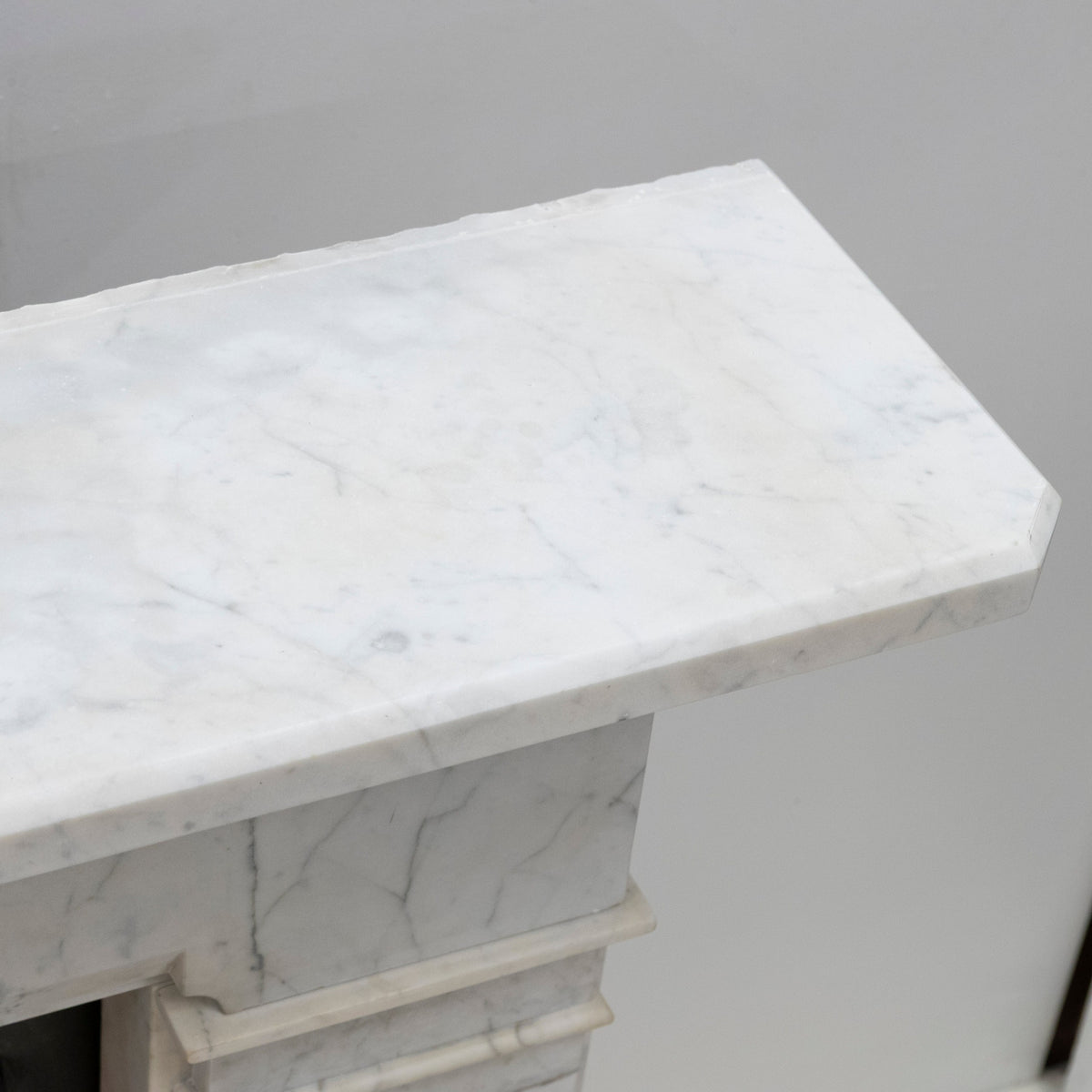 Antique Late Gerogian Early Victorian Carrara Marble Fireplace Surround | The Architectural Forum