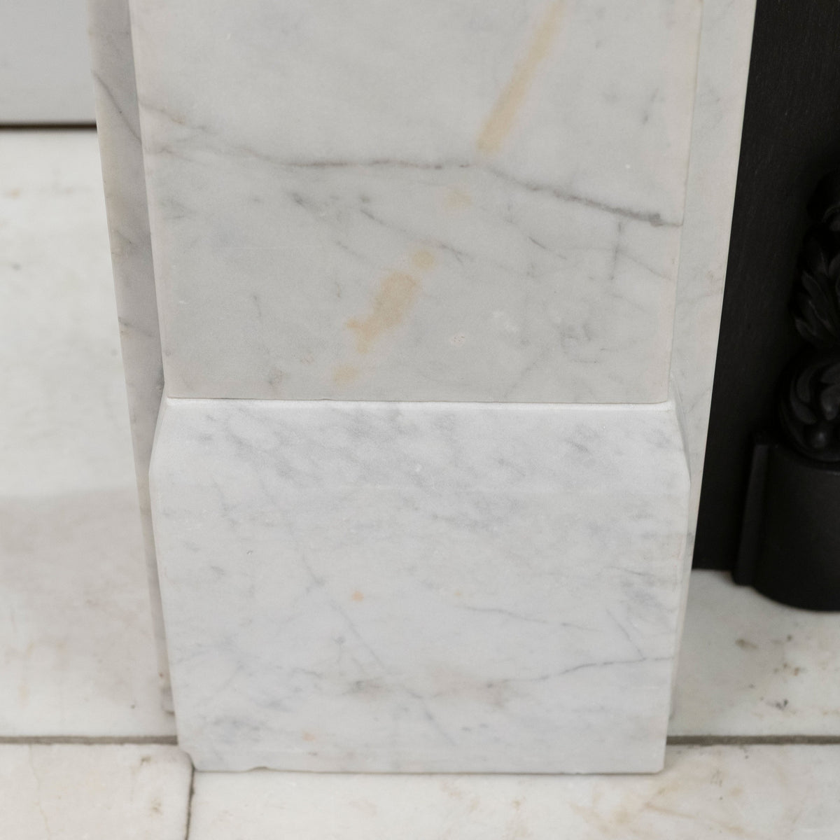 Antique Late Gerogian Early Victorian Carrara Marble Fireplace Surround | The Architectural Forum