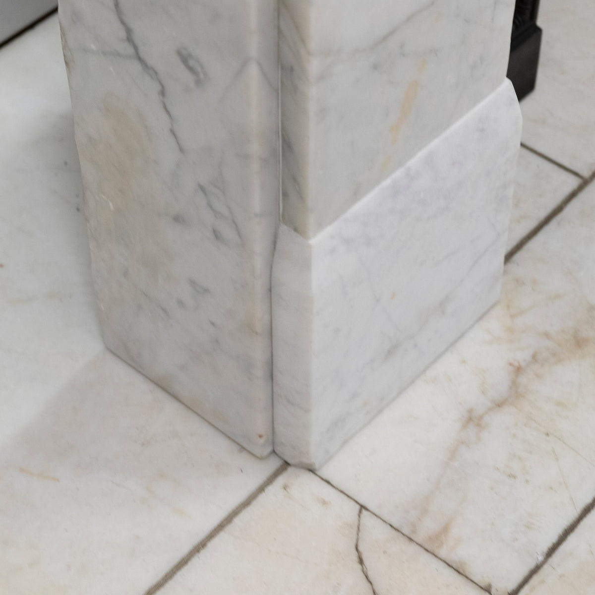 Antique Late Gerogian Early Victorian Carrara Marble Fireplace Surround | The Architectural Forum