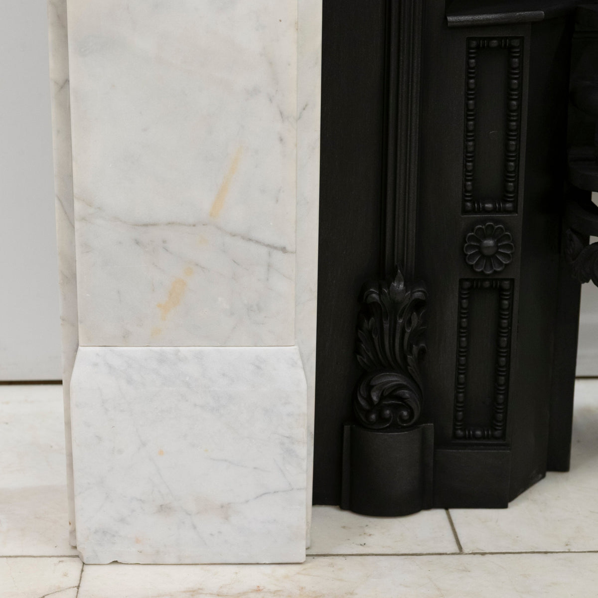 Antique Late Gerogian Early Victorian Carrara Marble Fireplace Surround | The Architectural Forum