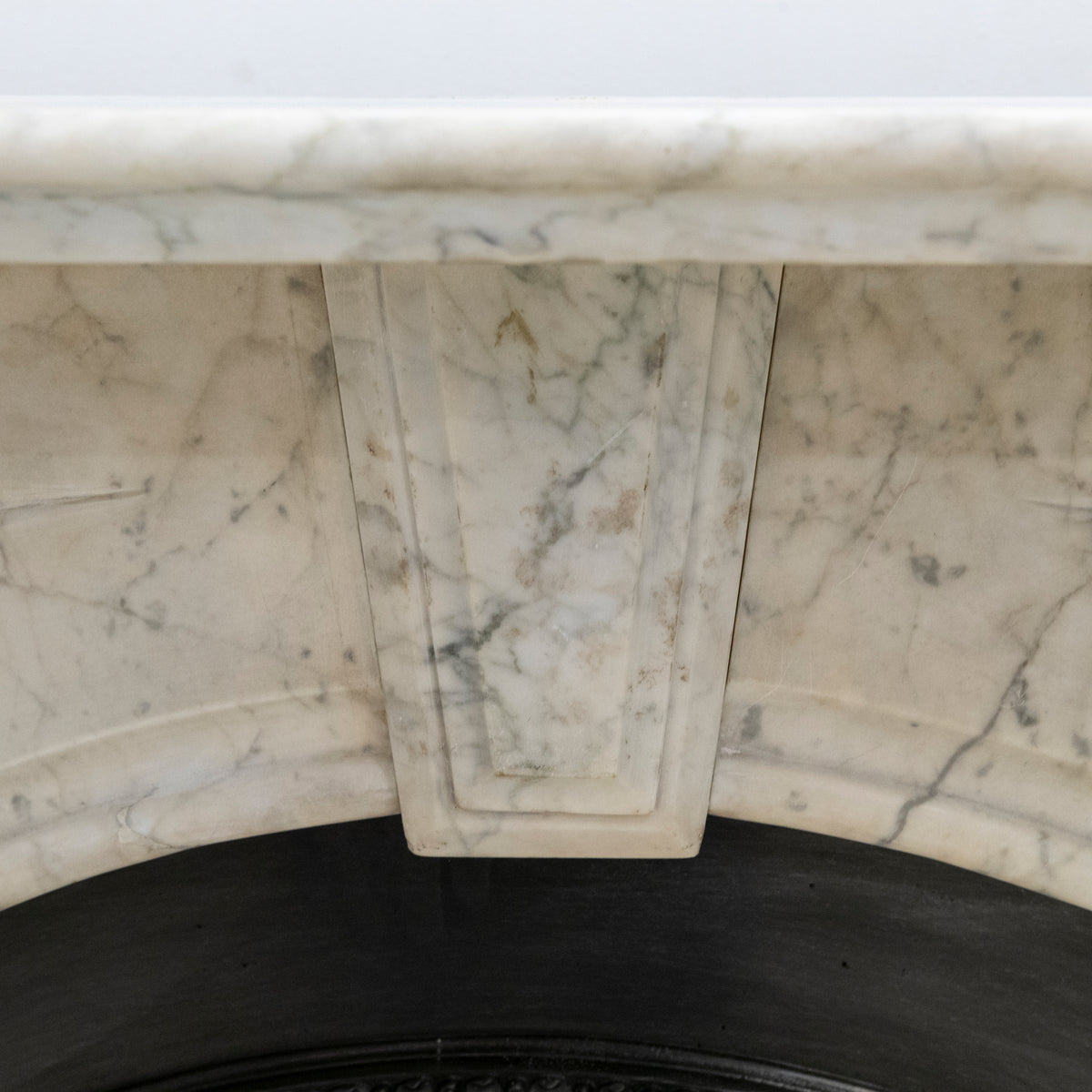 Large Antique Victorian Carrara Marble Arched Chimneypiece | The Architectural Forum