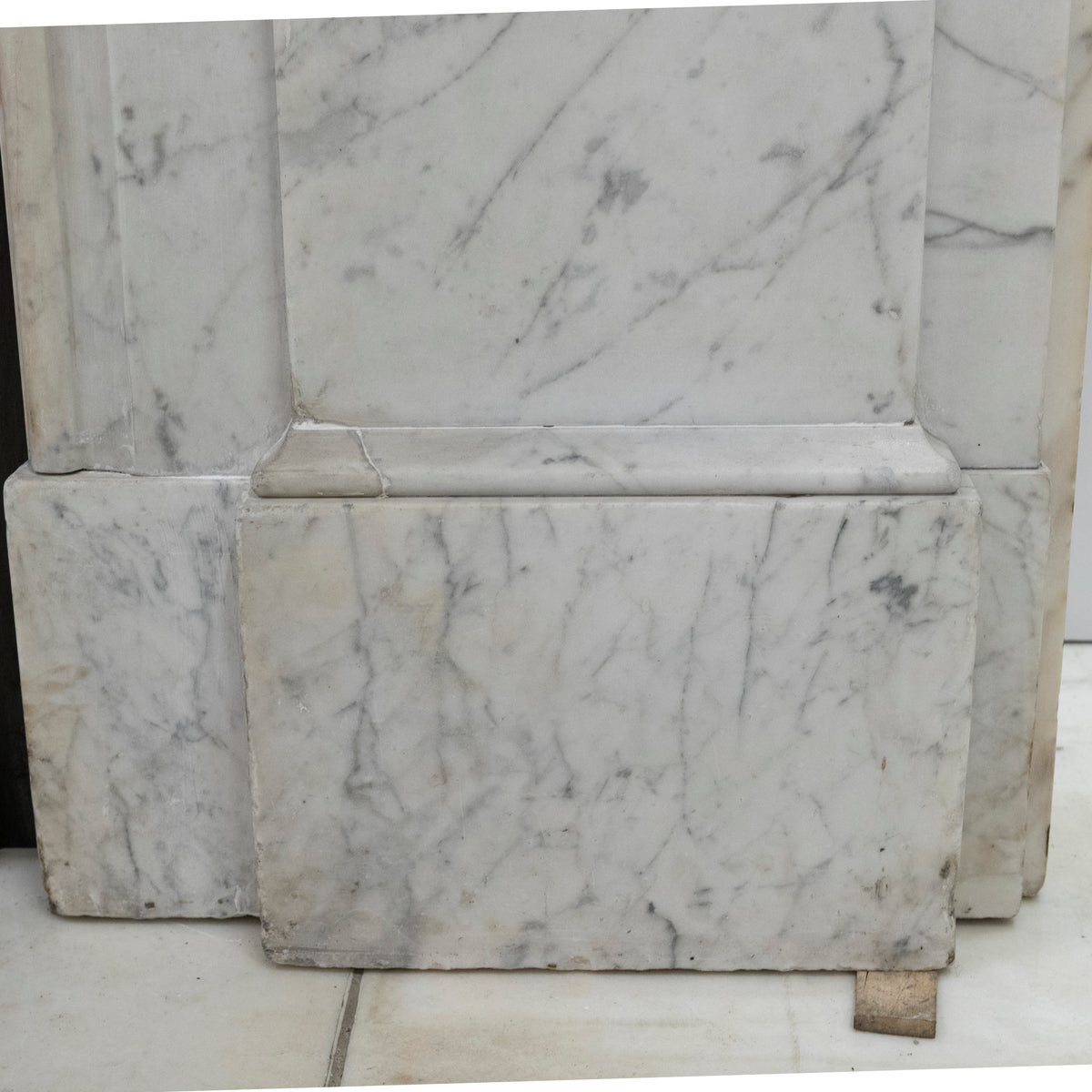 Large Antique Victorian Carrara Marble Arched Chimneypiece | The Architectural Forum