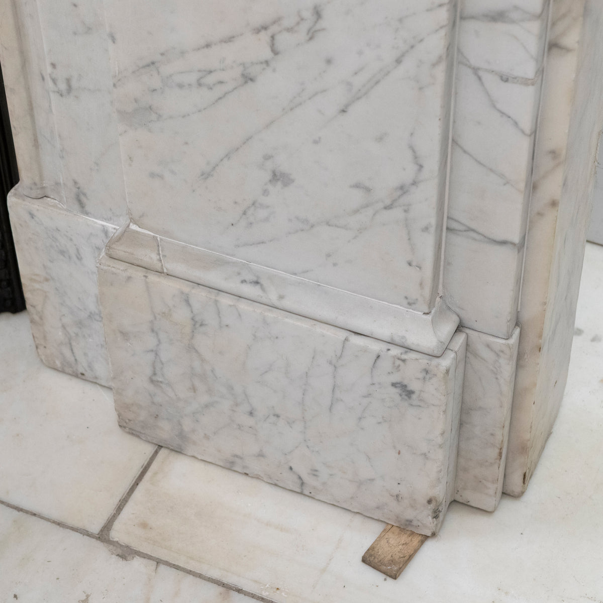 Large Antique Victorian Carrara Marble Arched Chimneypiece | The Architectural Forum