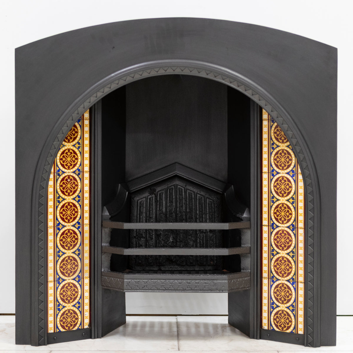 Rare Victorian Arched Tiled Insert with Minton Tiles | The Architectural Forum