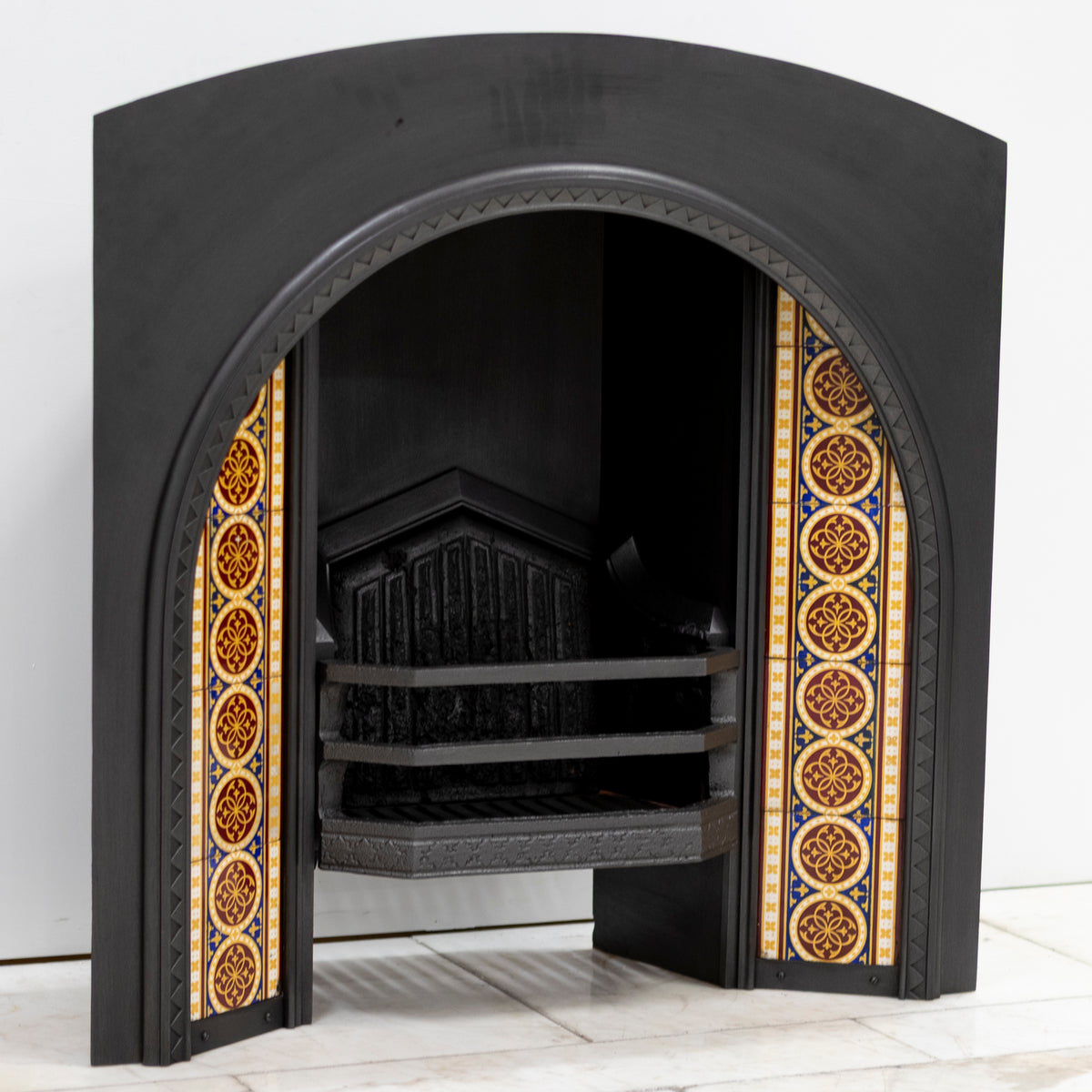 Rare Victorian Arched Tiled Insert with Minton Tiles | The Architectural Forum