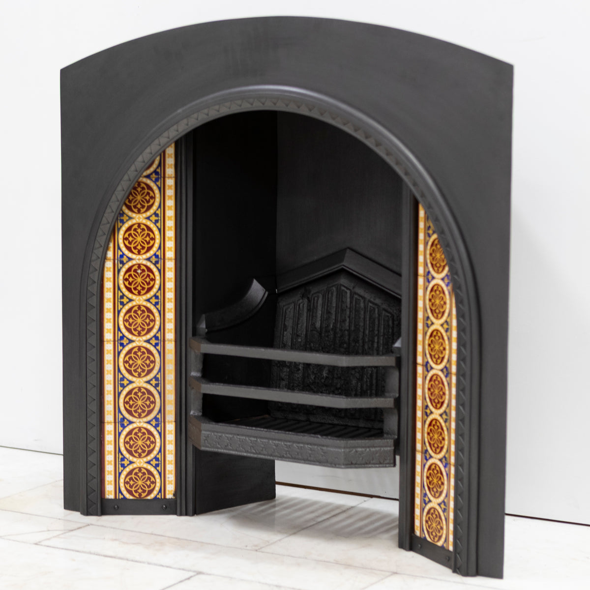 Rare Victorian Arched Tiled Insert with Minton Tiles | The Architectural Forum