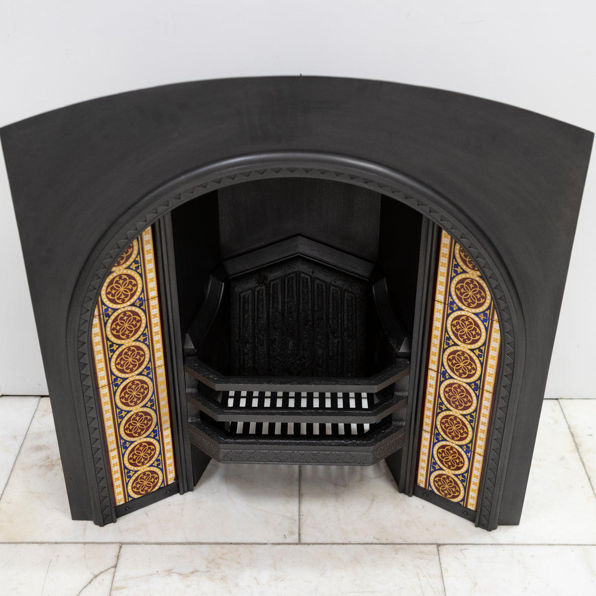 Rare Victorian Arched Tiled Insert with Minton Tiles | The Architectural Forum