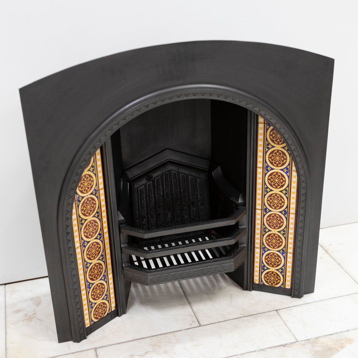 Rare Victorian Arched Tiled Insert with Minton Tiles | The Architectural Forum