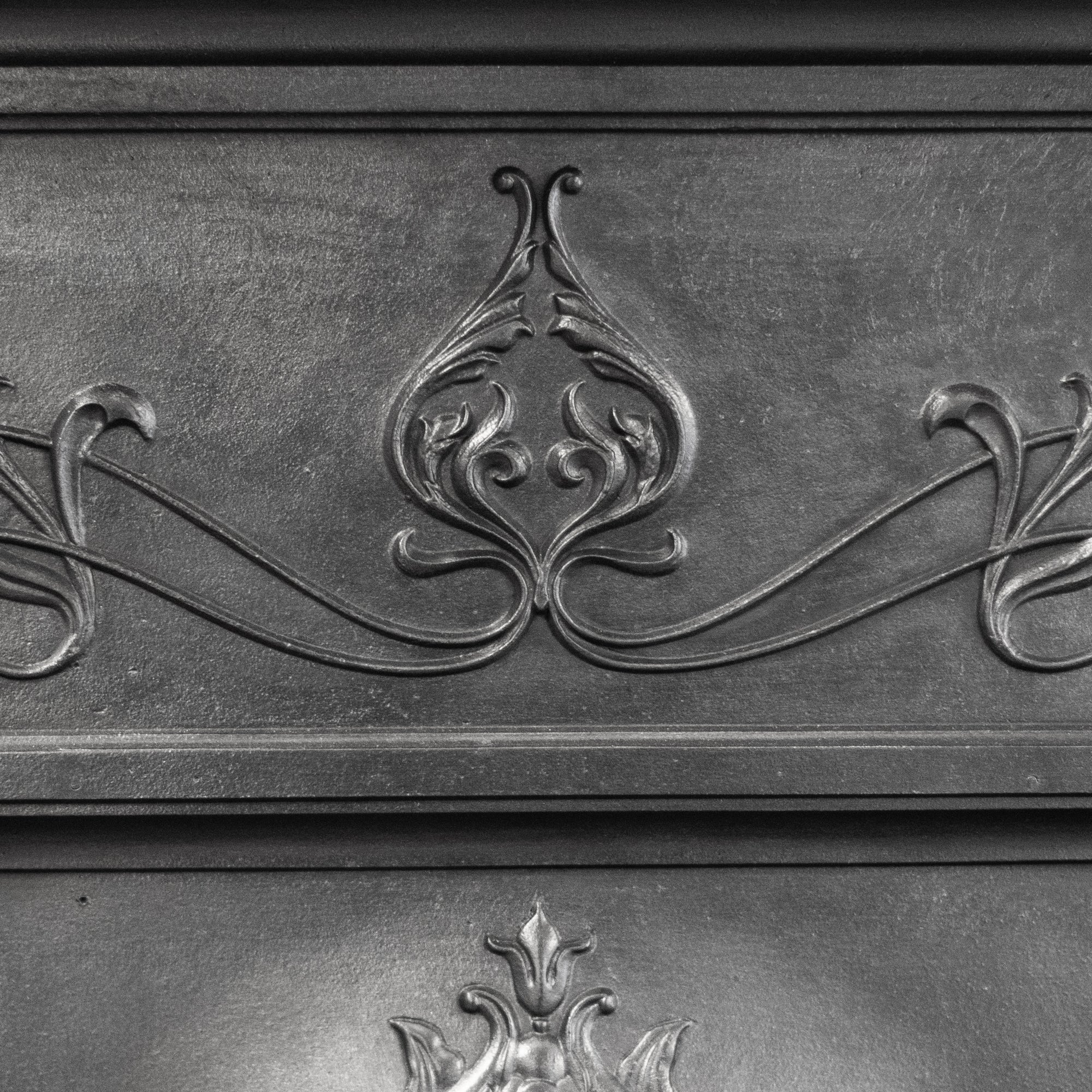 Antique Art Nouveau Cast Iron Combination Fireplace | The Architectural Forum