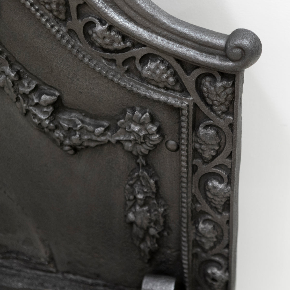 Large Antique Arts & Crafts Fire Basket with Finials | The Architectural Forum