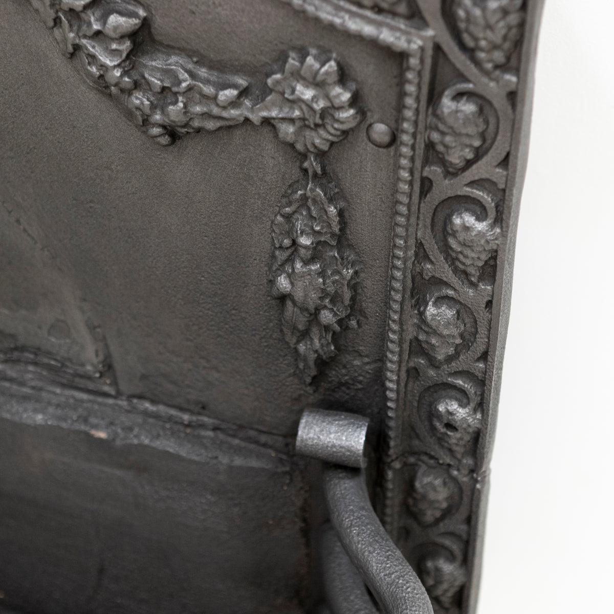 Large Antique Arts & Crafts Fire Basket with Finials | The Architectural Forum