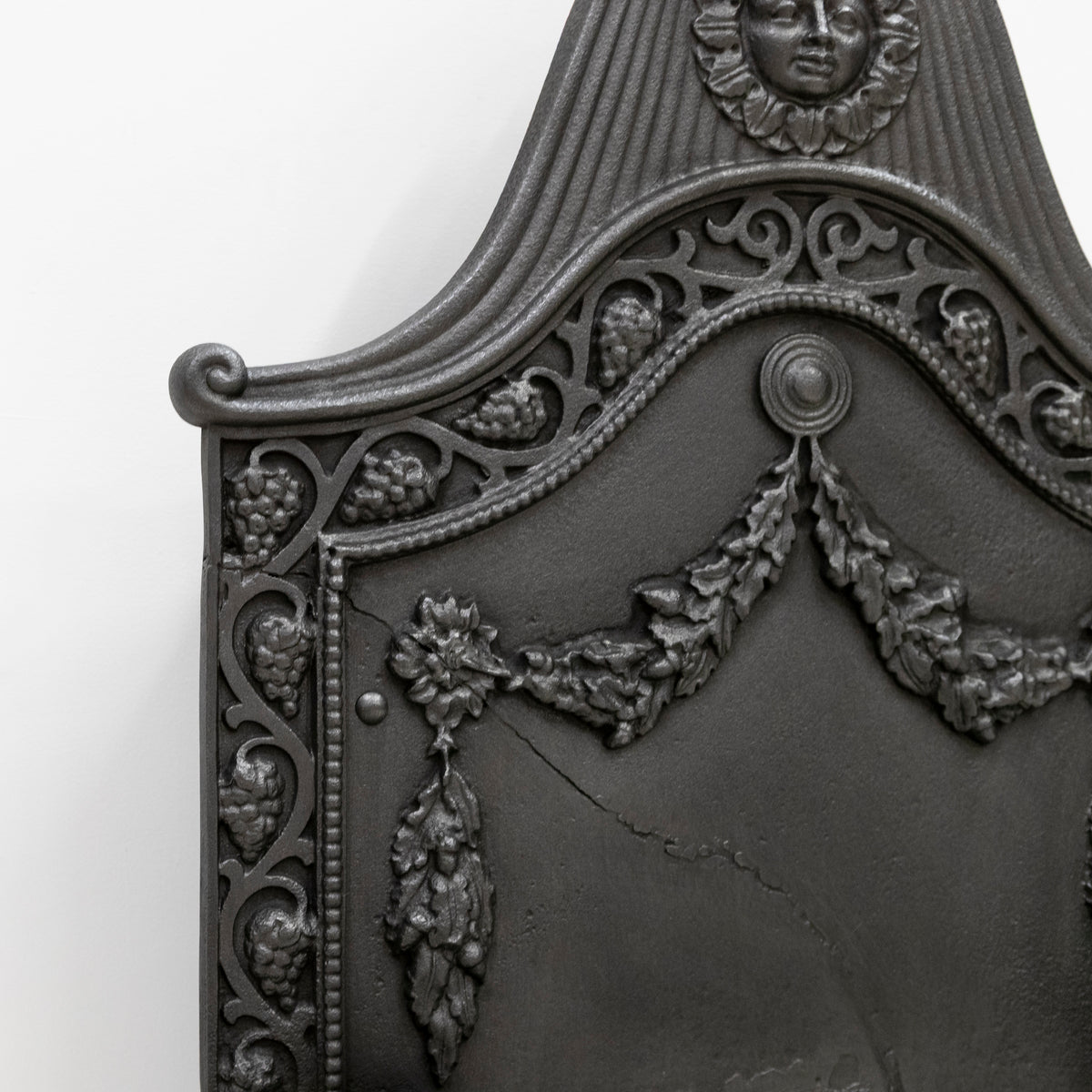 Large Antique Arts & Crafts Fire Basket with Finials | The Architectural Forum