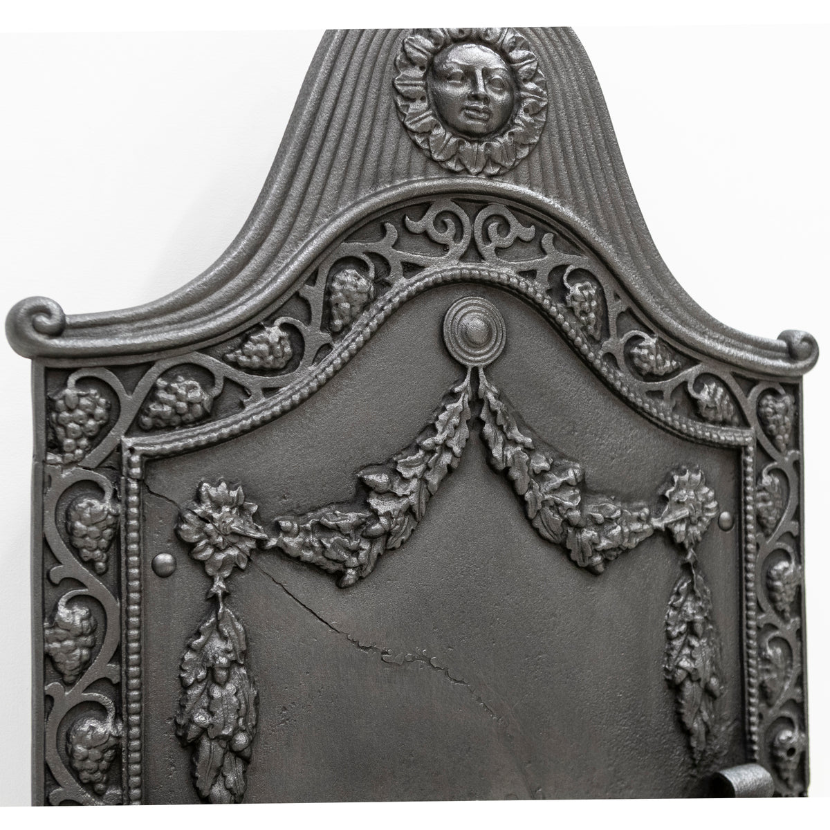 Large Antique Arts & Crafts Fire Basket with Finials | The Architectural Forum