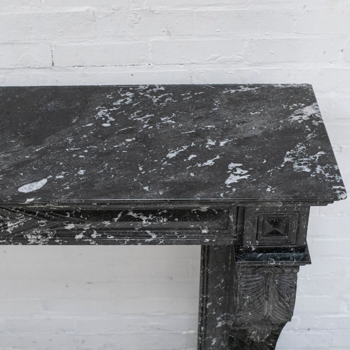 Antique Black St Anne&#39;s Marble Napoleon III Style Fire Surround | The Architectural Forum