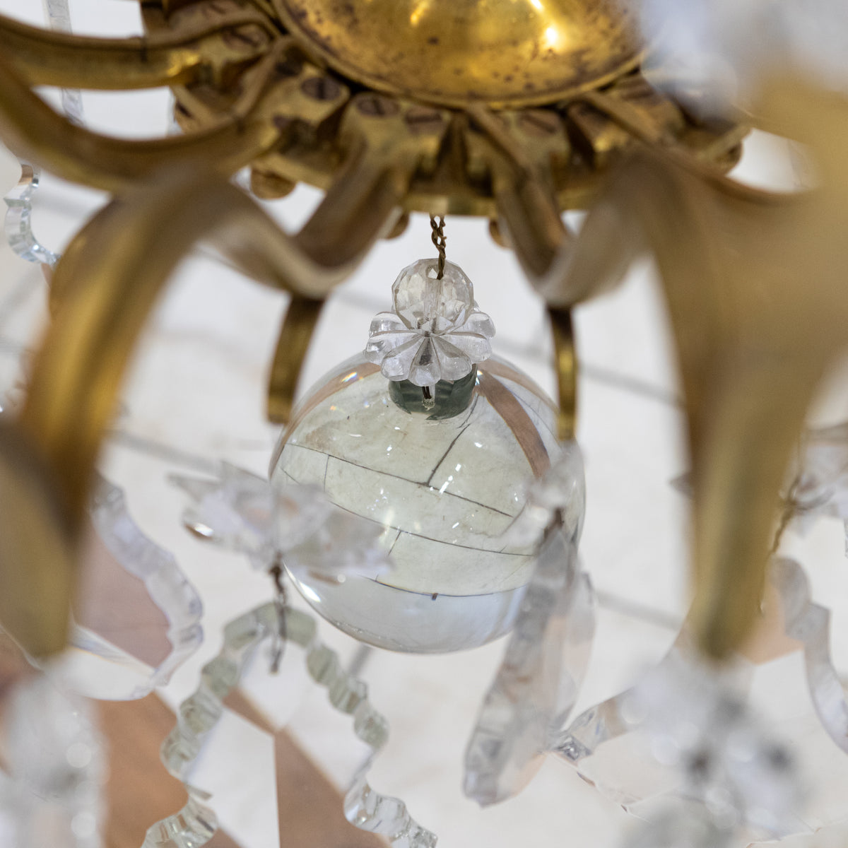 Monumental 16 Arm French Louis XV Style Gilt Brass & Crystal Chandelier | The Architectural Forum