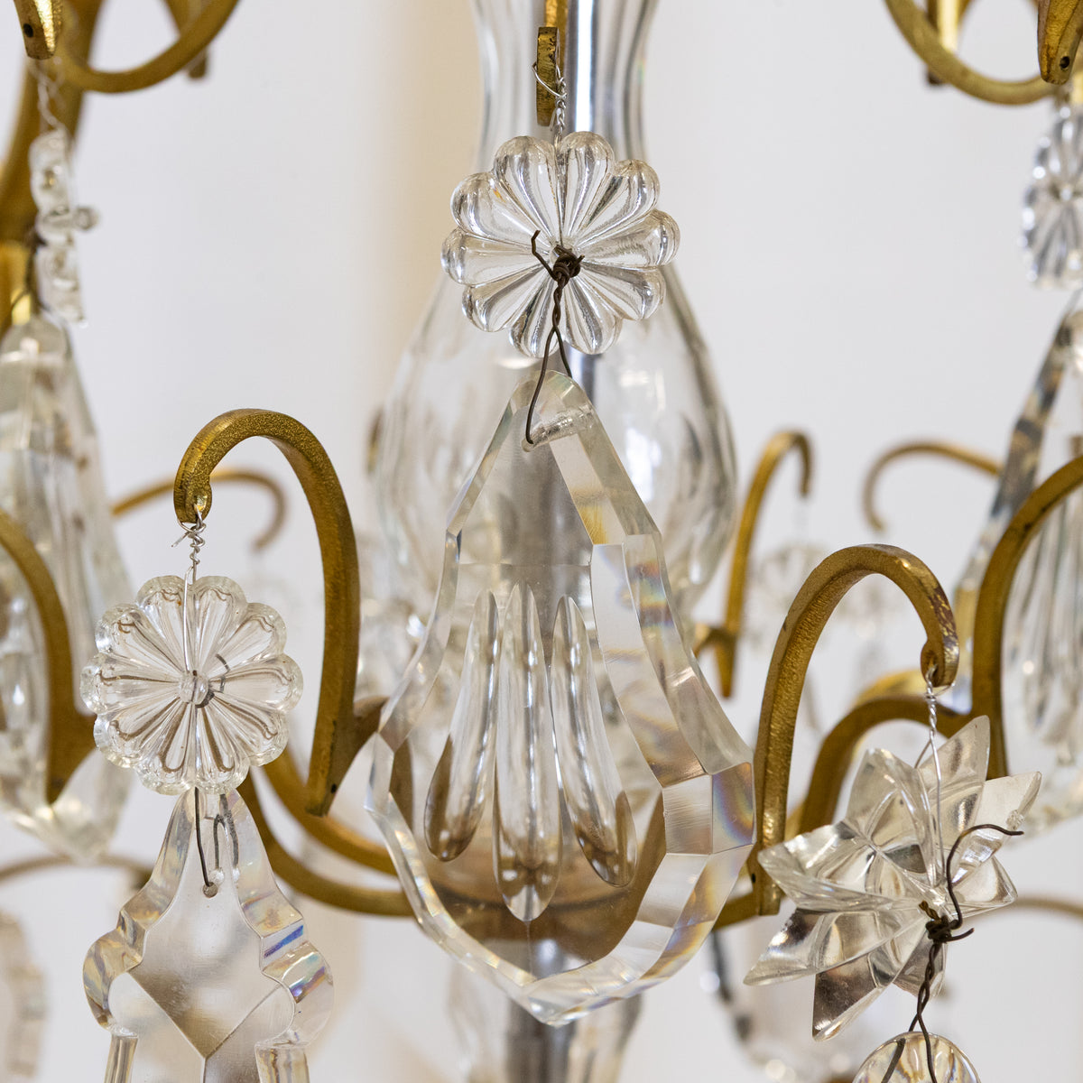 Monumental 16 Arm French Louis XV Style Gilt Brass & Crystal Chandelier | The Architectural Forum