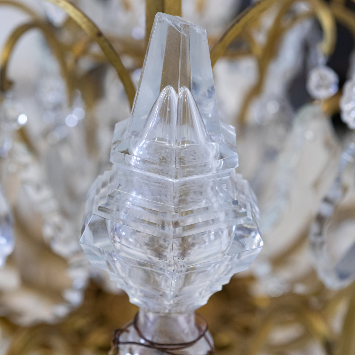 Monumental 16 Arm French Louis XV Style Gilt Brass & Crystal Chandelier | The Architectural Forum