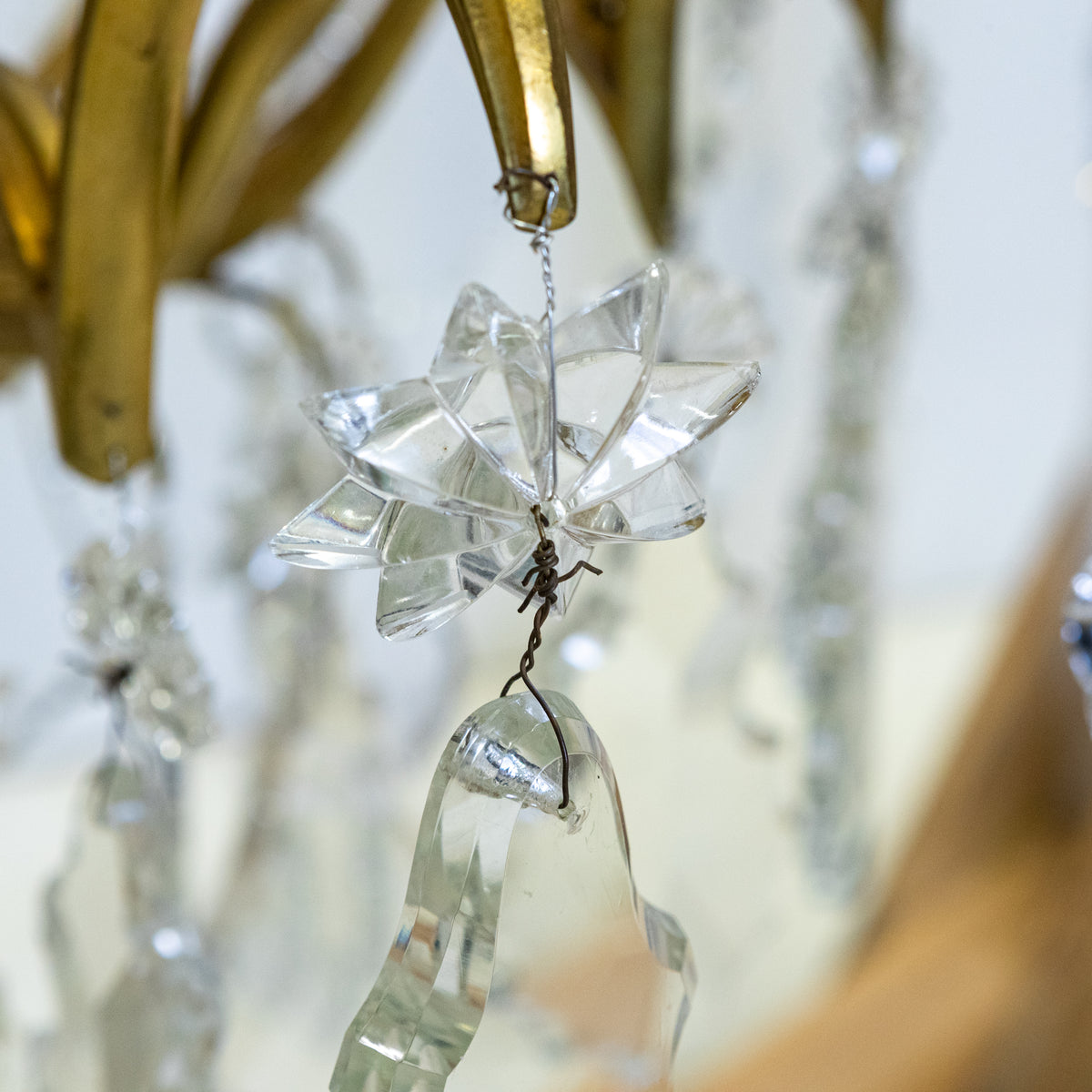 Monumental 16 Arm French Louis XV Style Gilt Brass & Crystal Chandelier | The Architectural Forum