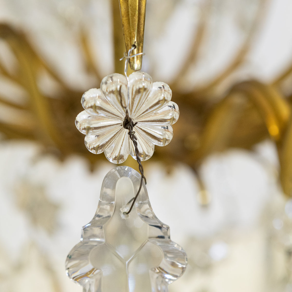 Monumental 16 Arm French Louis XV Style Gilt Brass & Crystal Chandelier | The Architectural Forum