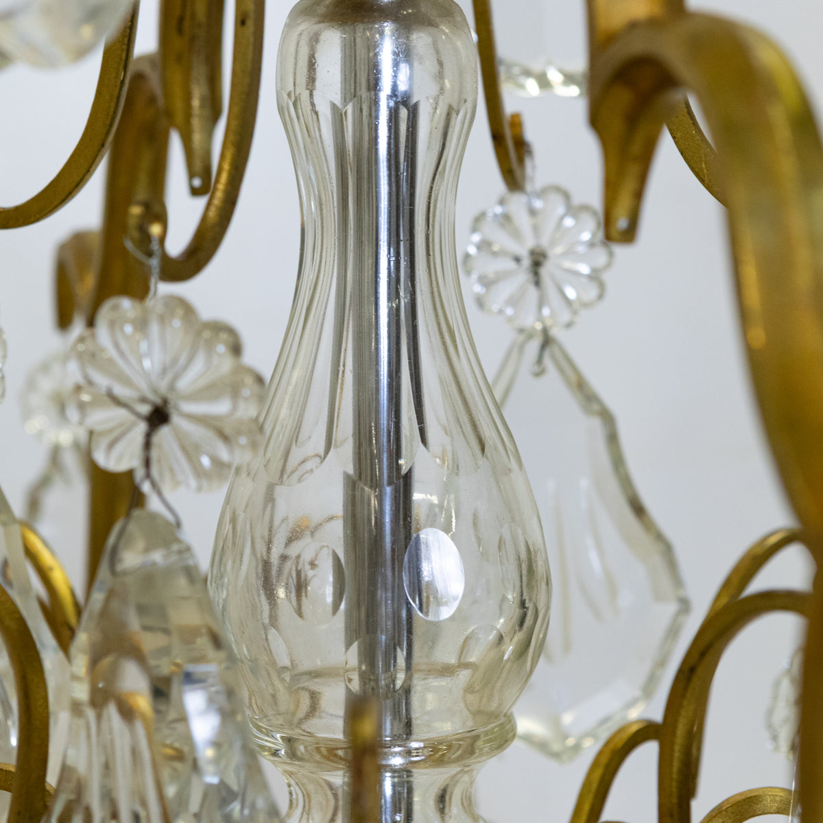 Monumental 16 Arm French Louis XV Style Gilt Brass & Crystal Chandelier | The Architectural Forum