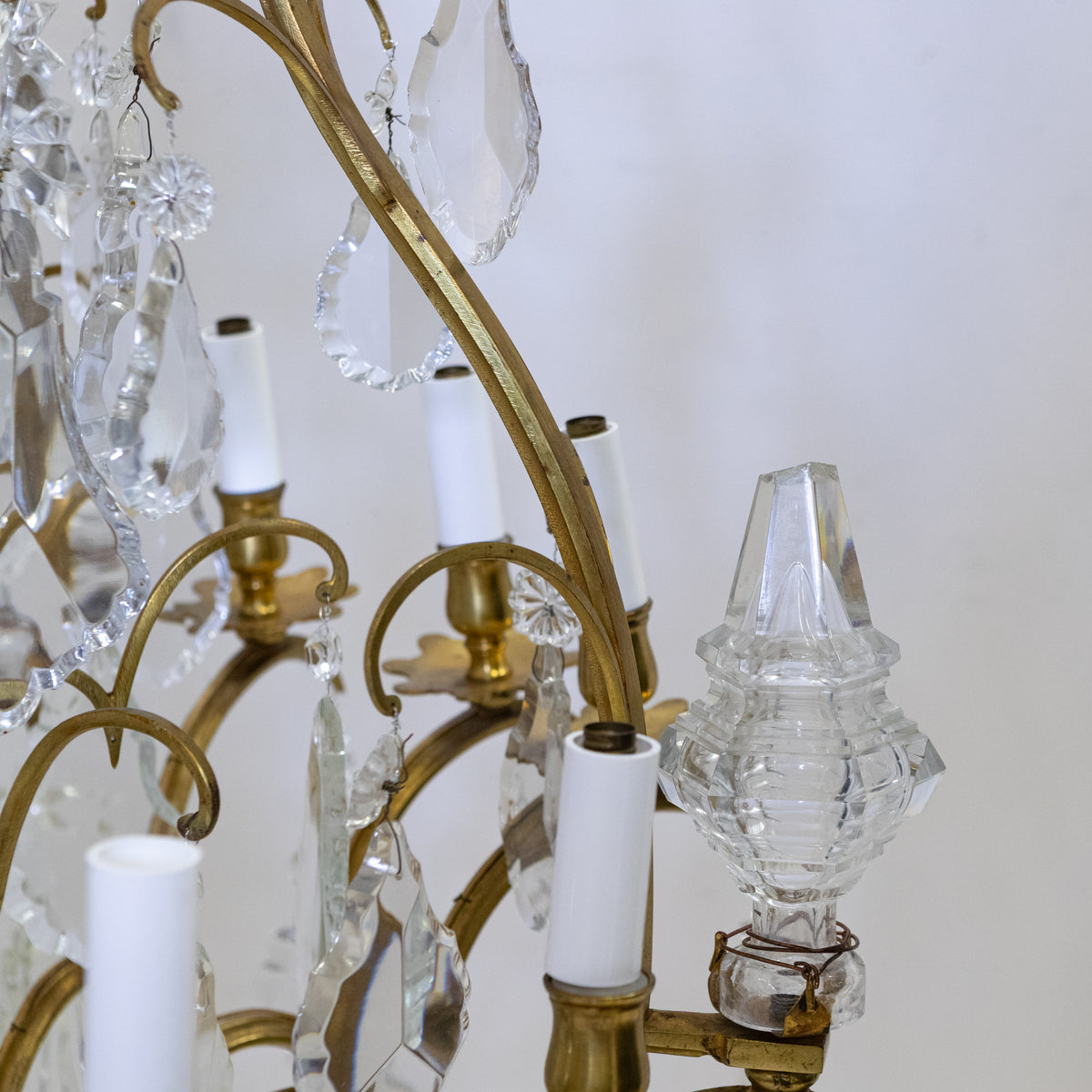 Monumental 16 Arm French Louis XV Style Gilt Brass & Crystal Chandelier | The Architectural Forum