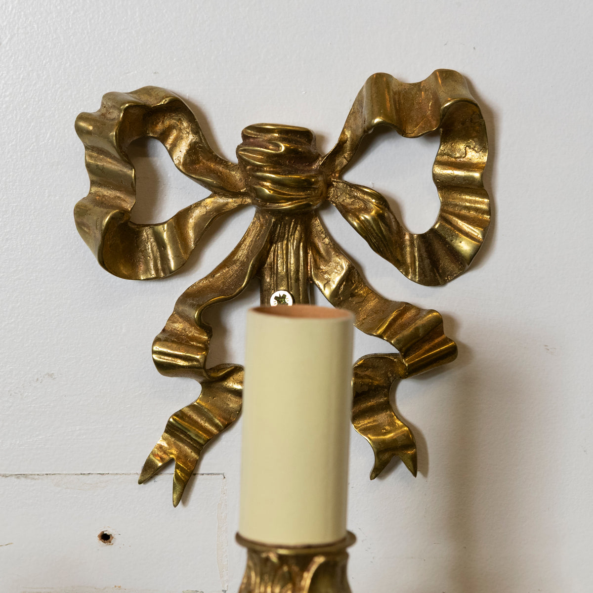 Antique French Rococo Style Brass Wall Sconces | The Architectural Forum