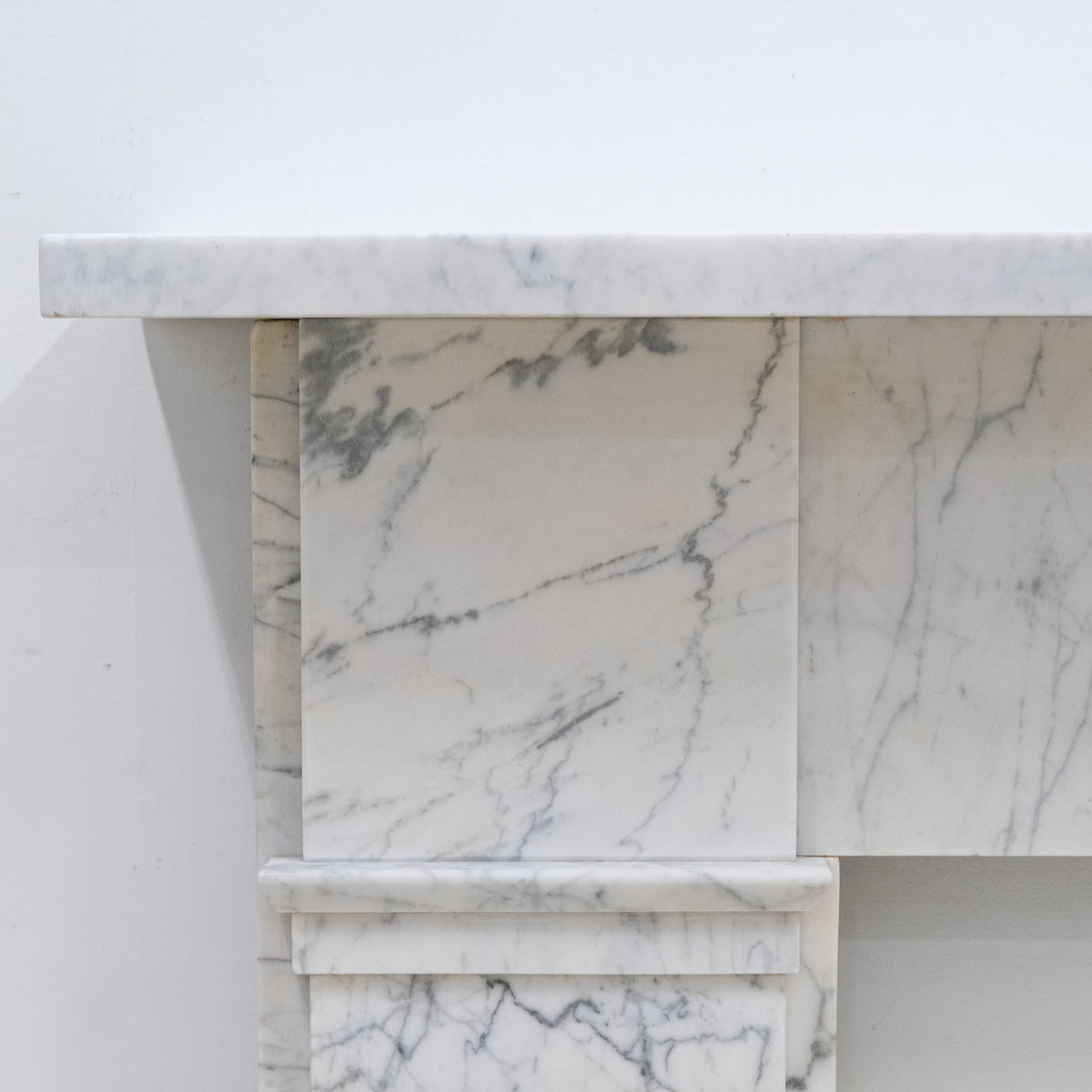 Antique Carrara Marble Late Georgian Fireplace Surround