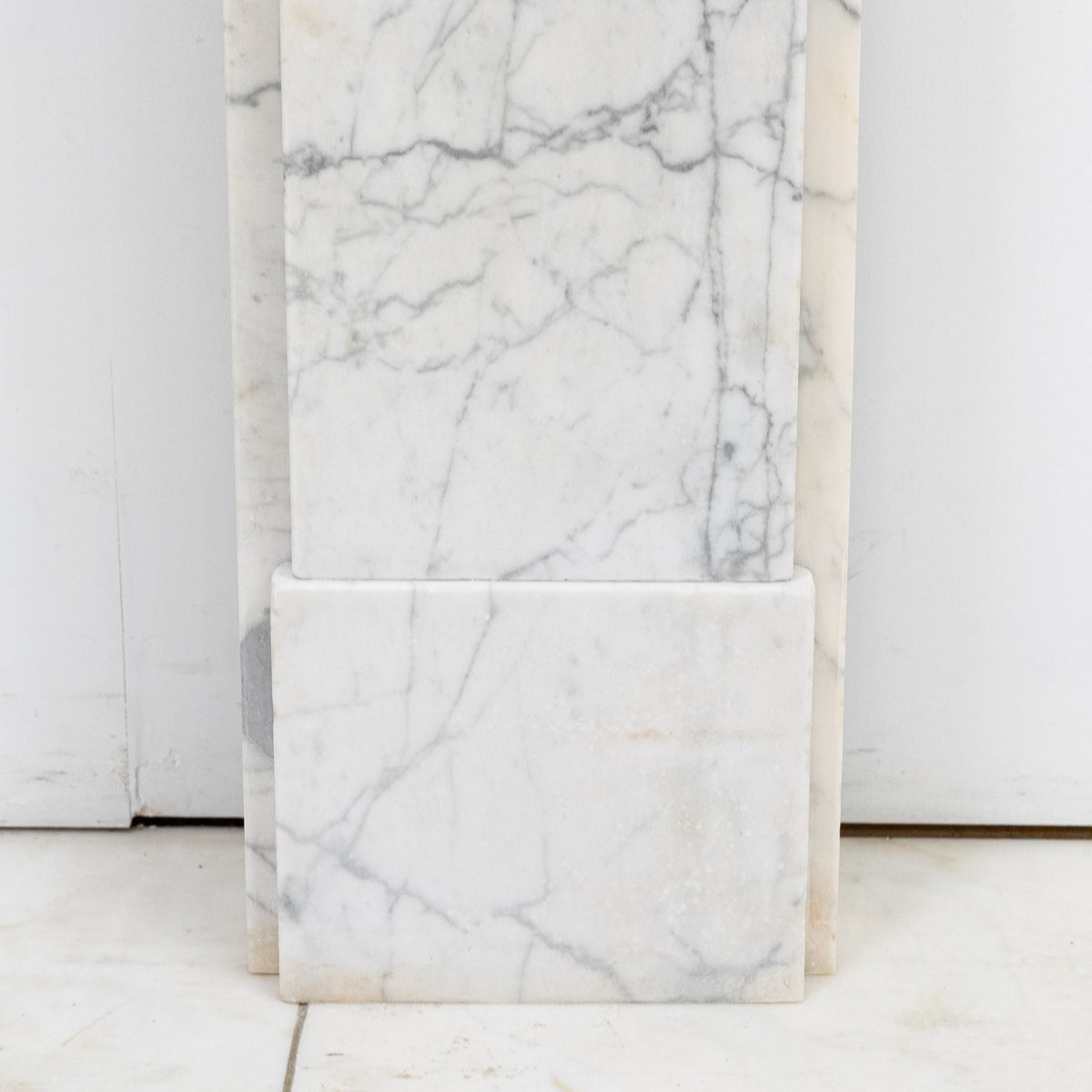 Antique Carrara Marble Late Georgian Fireplace Surround