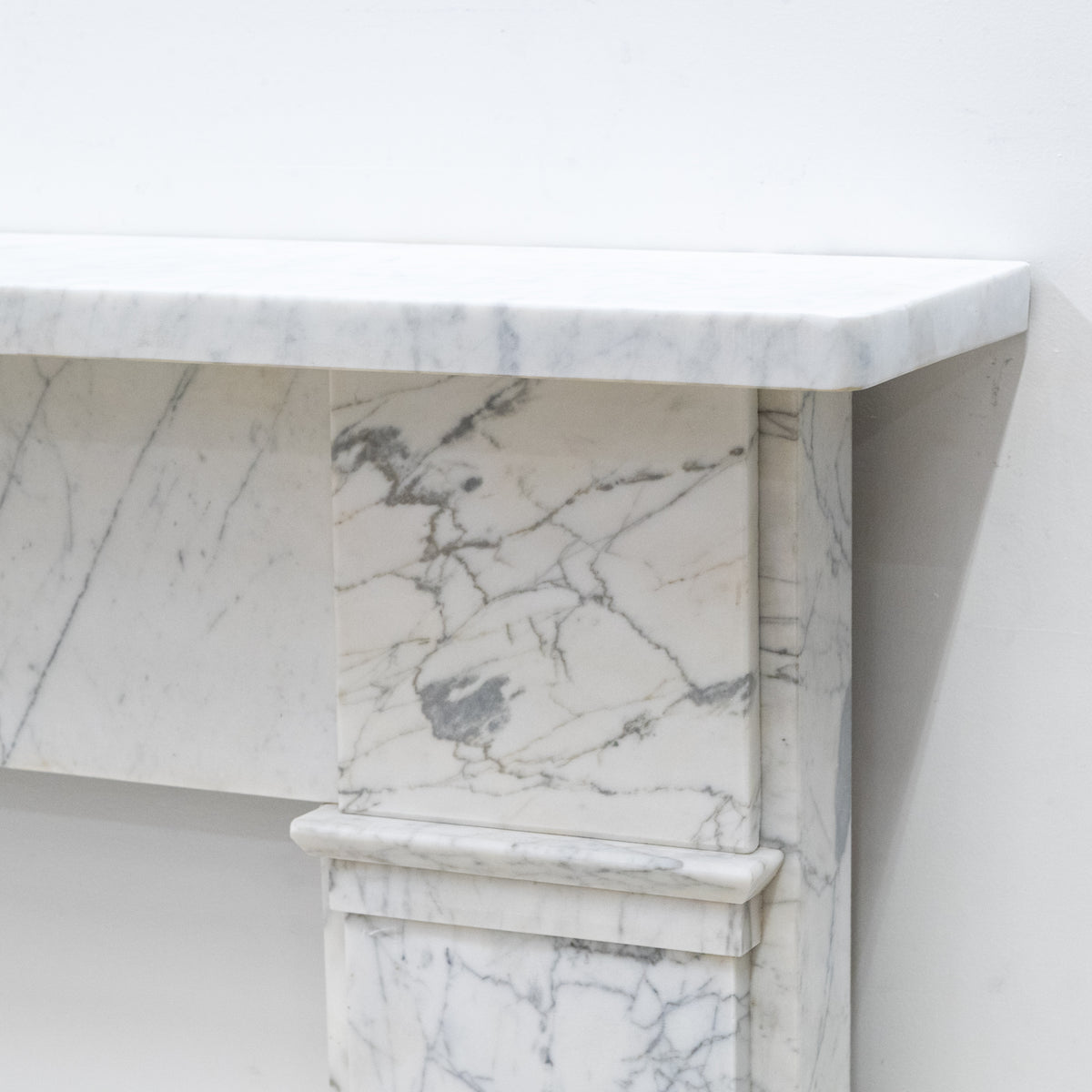 Antique Carrara Marble Late Georgian Fireplace Surround