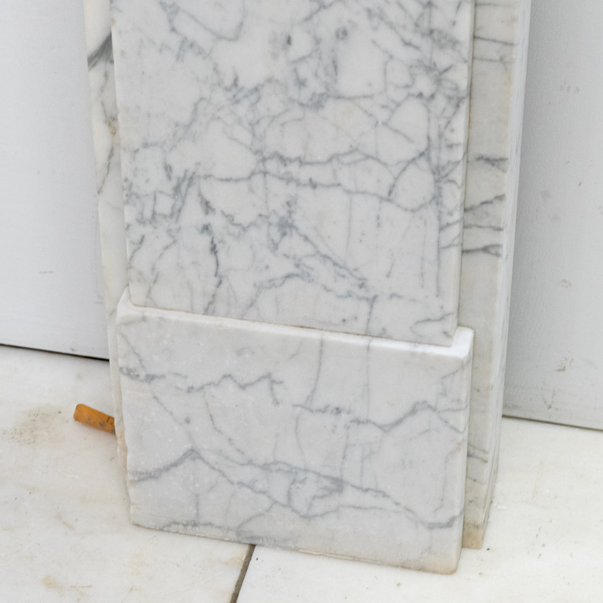 Antique Carrara Marble Late Georgian Fireplace Surround