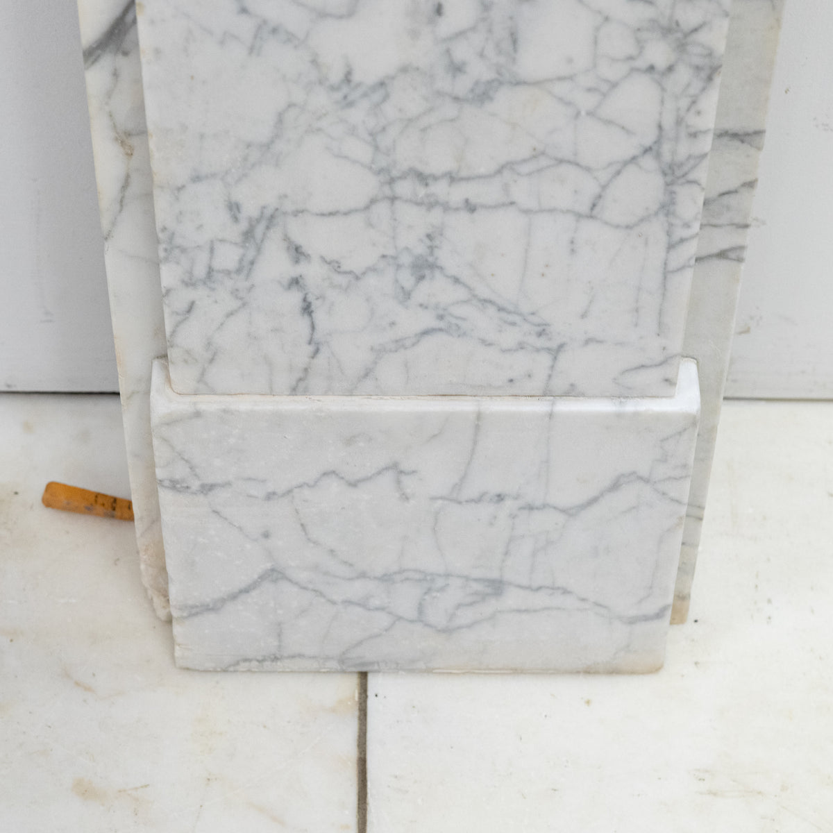 Antique Carrara Marble Late Georgian Fireplace Surround