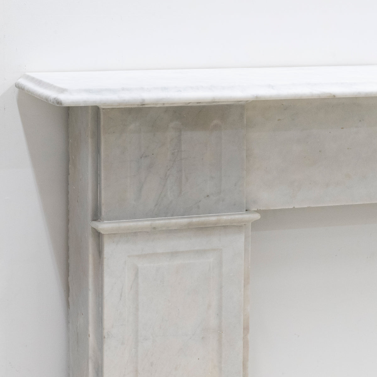Antique Carrara Marble Fireplace Surround | The Architectural Forum