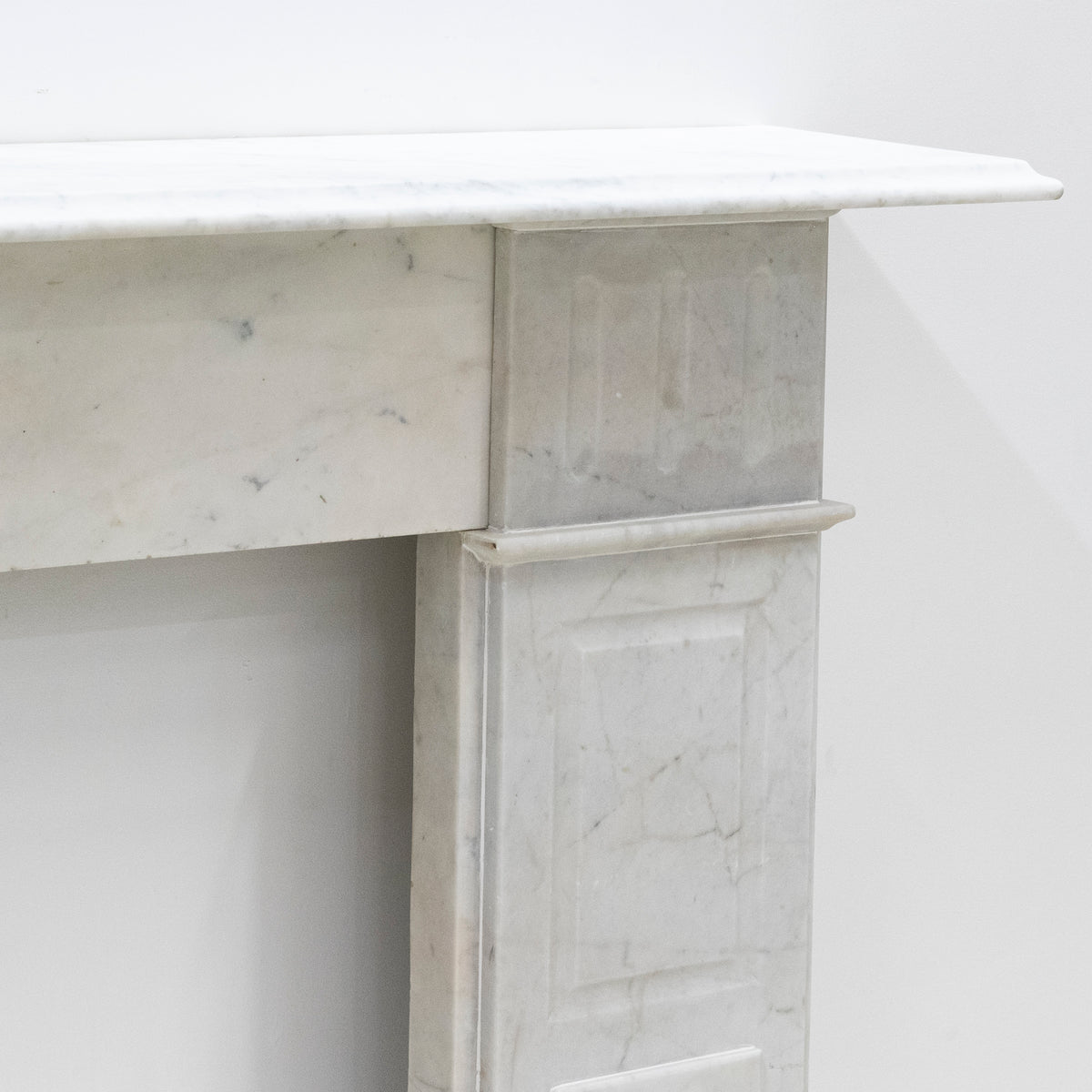 Antique Carrara Marble Fireplace Surround | The Architectural Forum