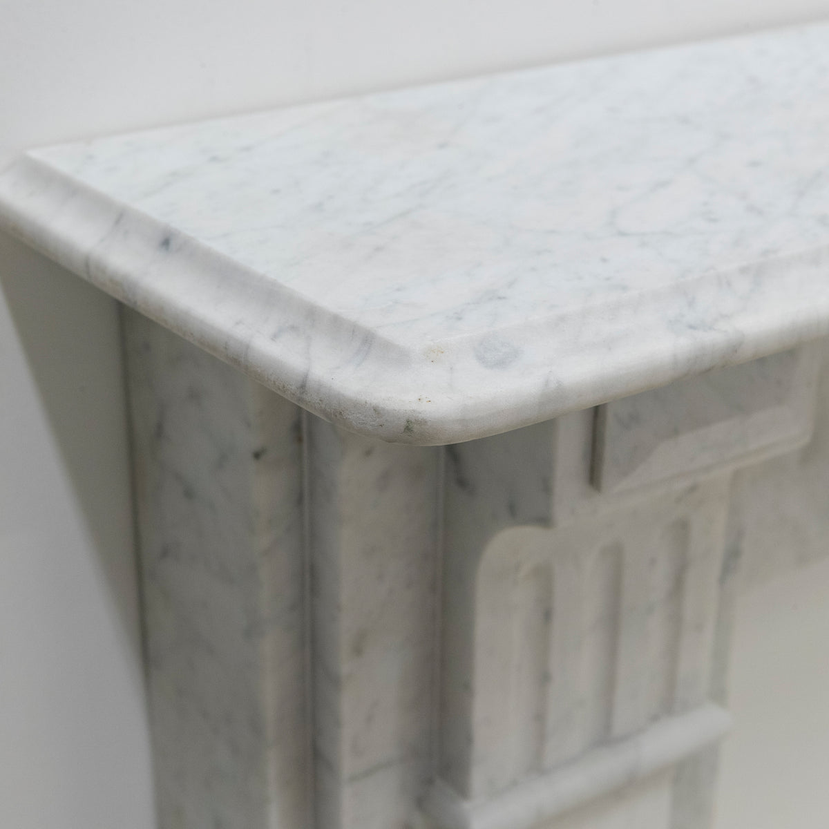 Antique Victorian Carrara Marble Fireplace Surround with Corbels | The Architectural Forum