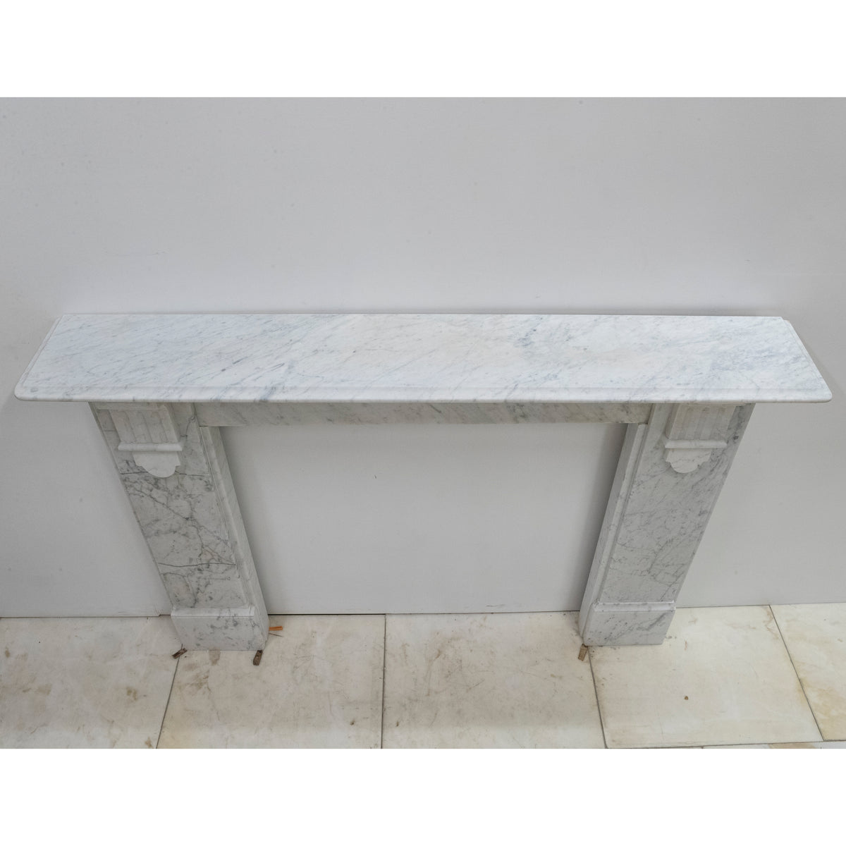 Antique Victorian Carrara Marble Fireplace Surround with Corbels | The Architectural Forum