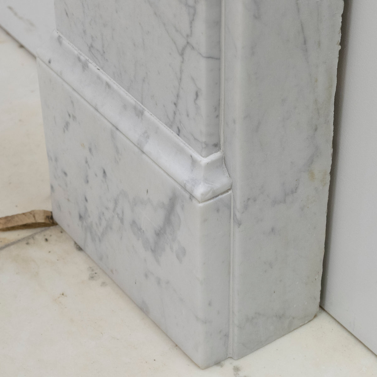 Antique Victorian Carrara Marble Fireplace Surround with Corbels | The Architectural Forum