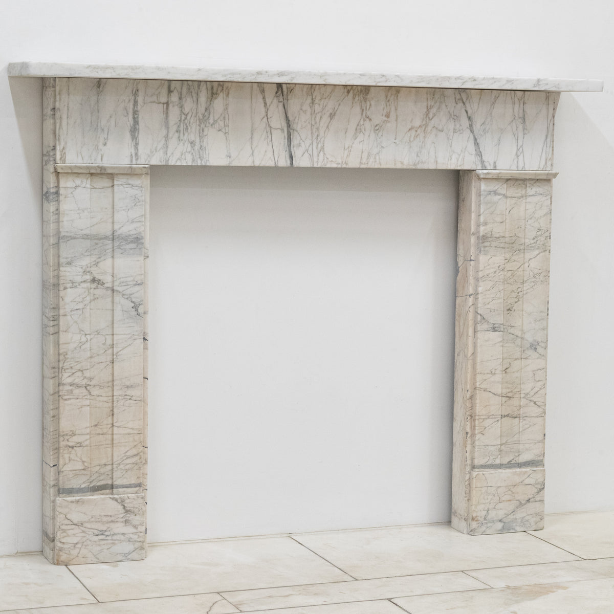 Antique Carrara Marble Late Georgian Fireplace Surround | The Architectural Forum