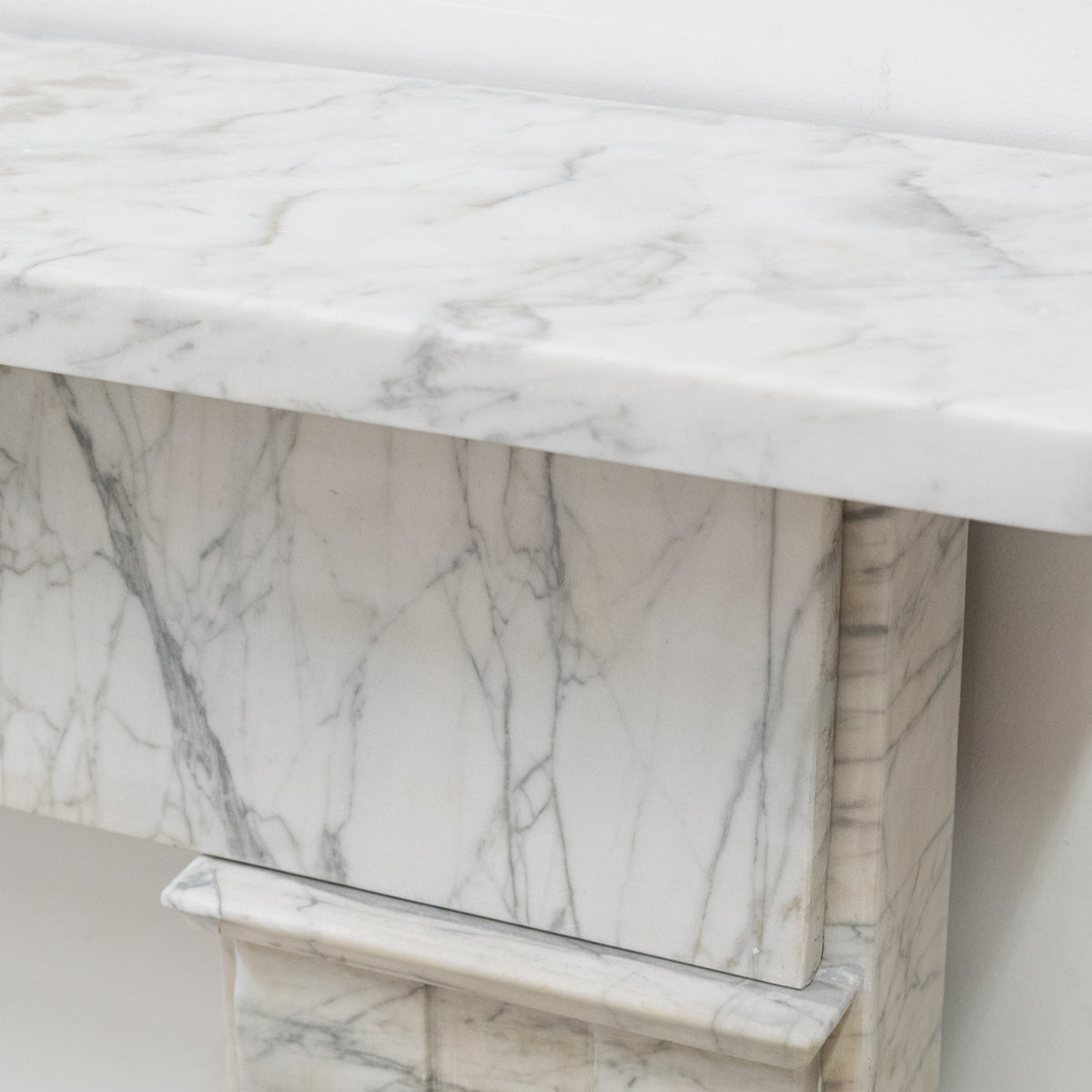 Antique Carrara Marble Late Georgian Fireplace Surround | The Architectural Forum