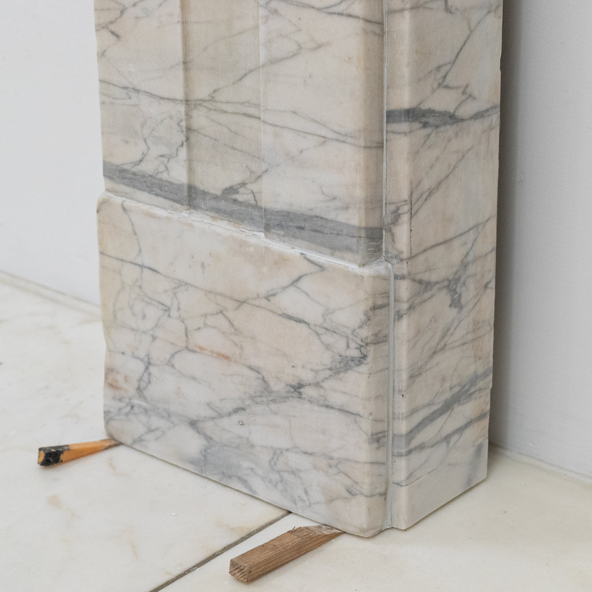 Antique Carrara Marble Late Georgian Fireplace Surround | The Architectural Forum