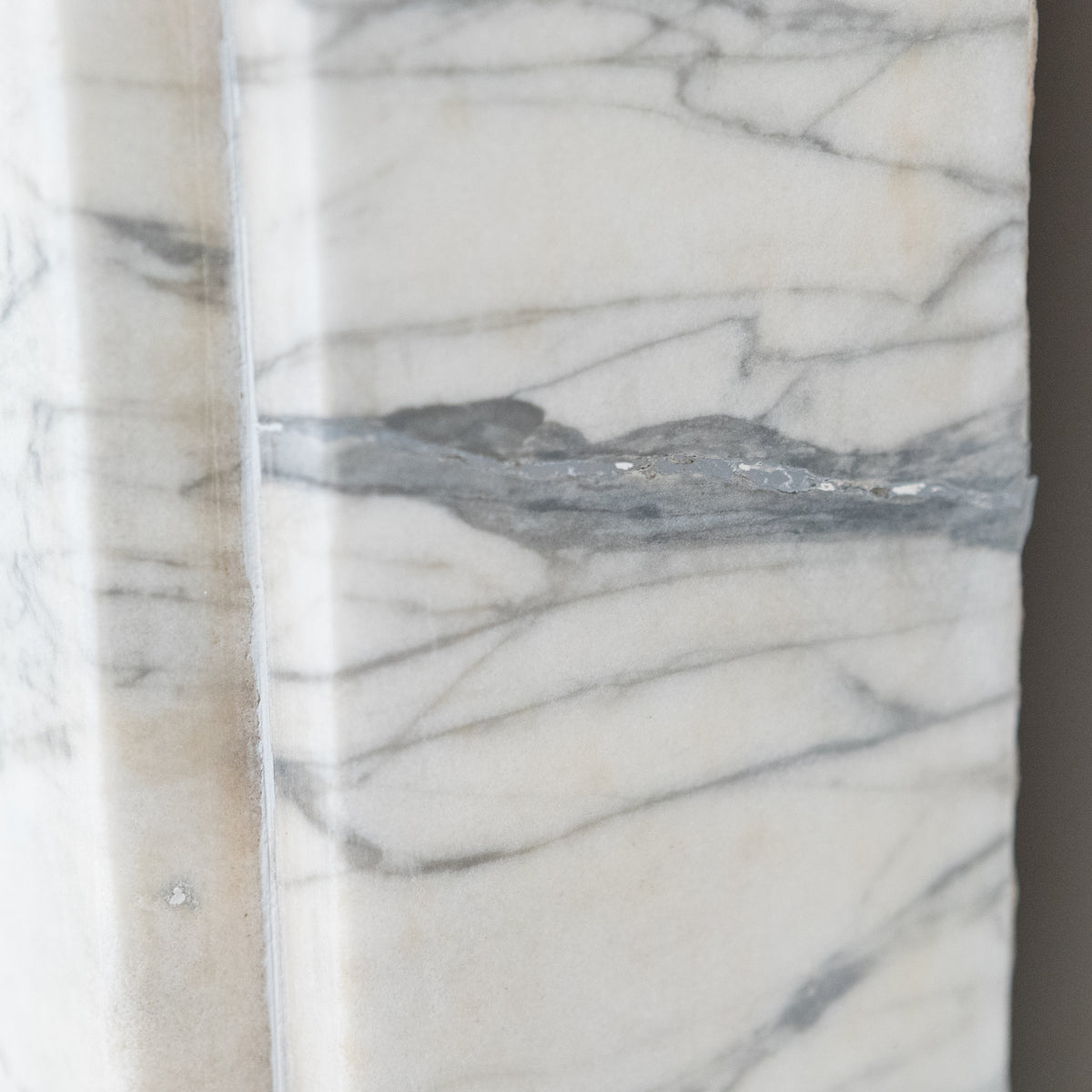 Antique Carrara Marble Late Georgian Fireplace Surround | The Architectural Forum