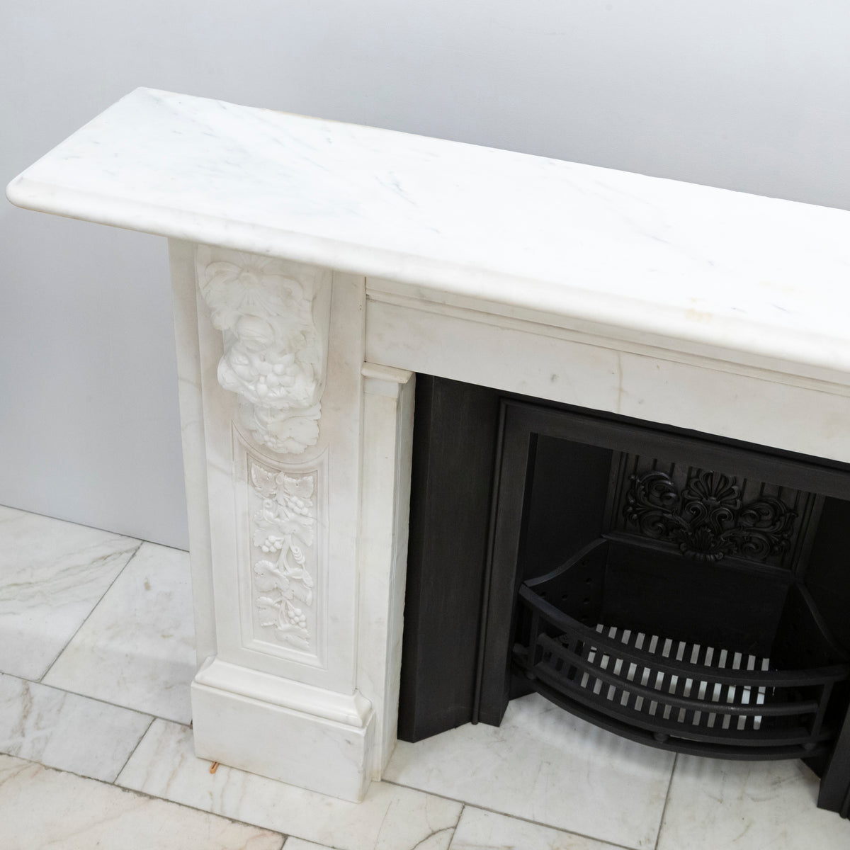 Imposing Victorian Statuary Marble Carved Corbel Chimneypiece | The Architectural Forum