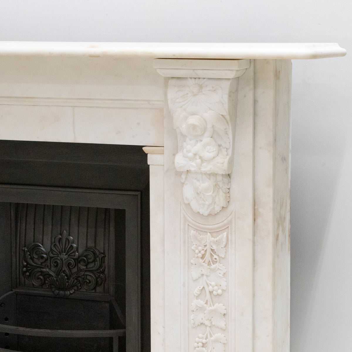 Imposing Victorian Statuary Marble Carved Corbel Chimneypiece | The Architectural Forum